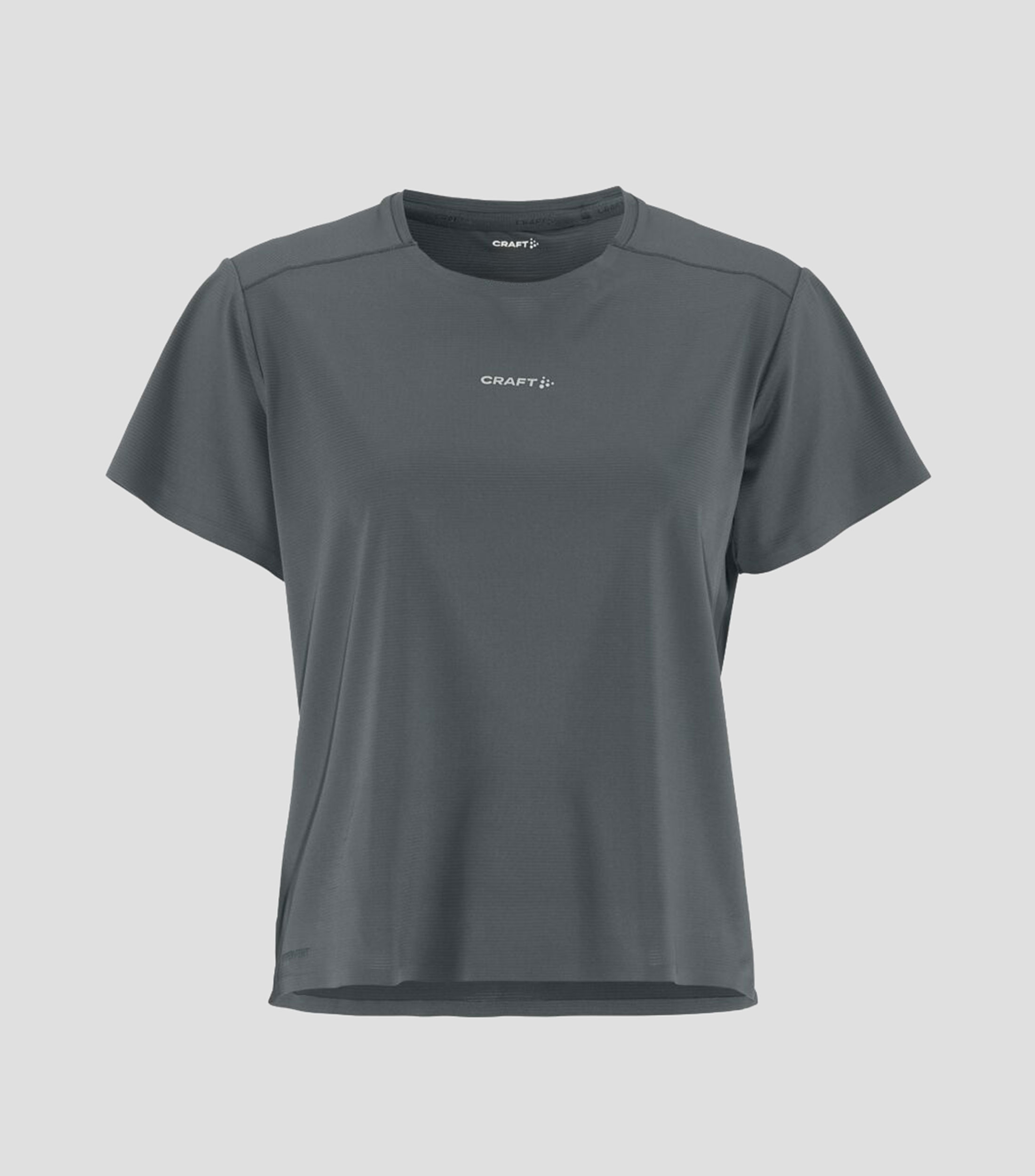 Playera para correr cuello redondo manga corta lisa Mujer