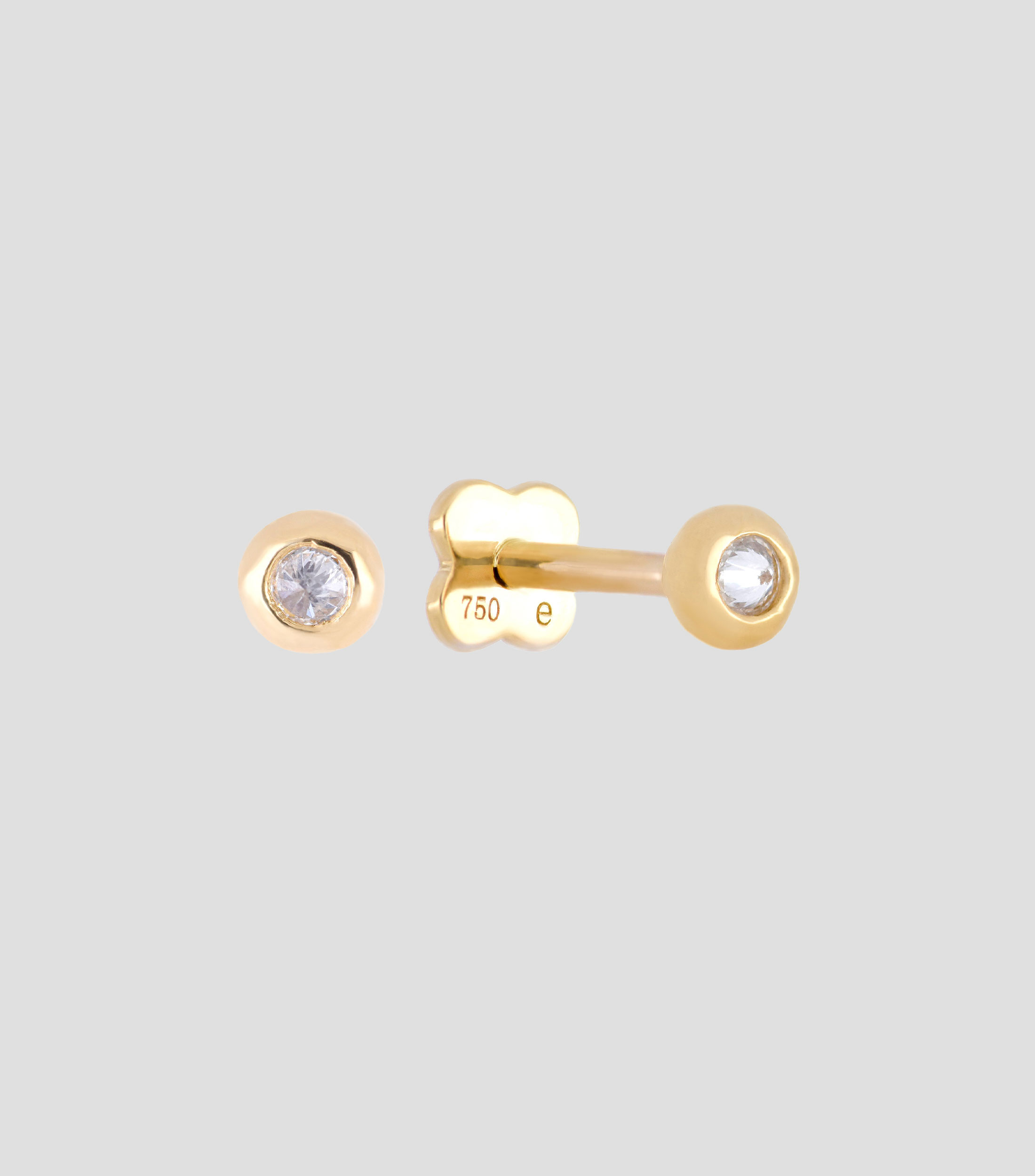 Broqueles en oro amarillo 18 kits Mujer