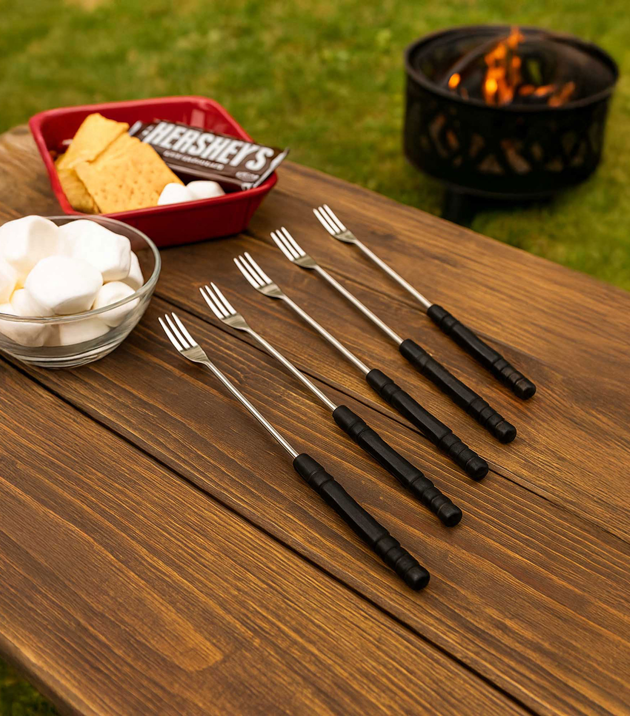 Set 6 Tenedores Fondue en Acero inoxidable