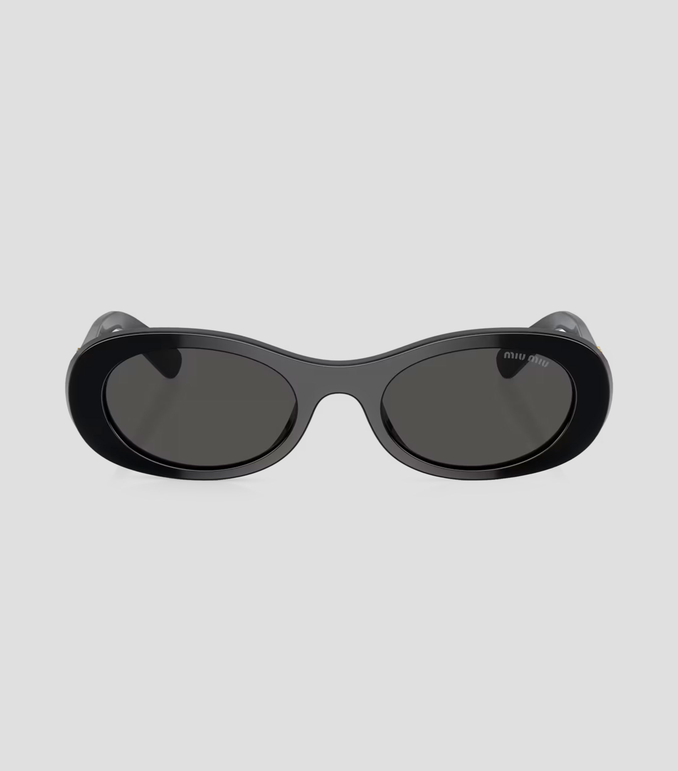 Lentes de sol ovalados negros Unisex