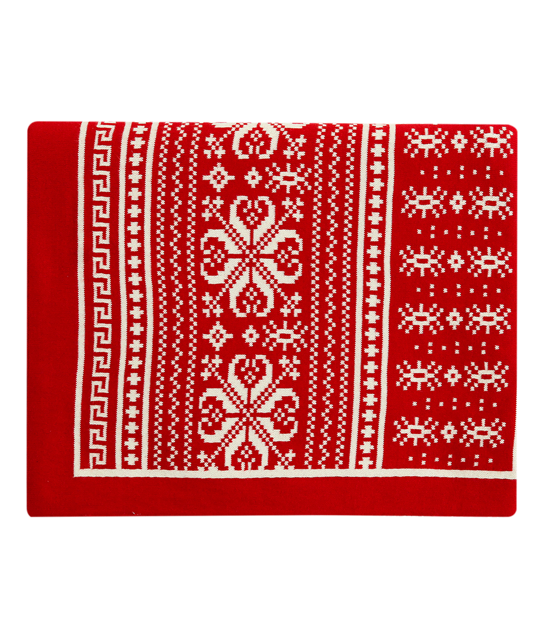 Kanodia Global Frazada Navidad Snowflakes Rojo - El Palacio de Hierro