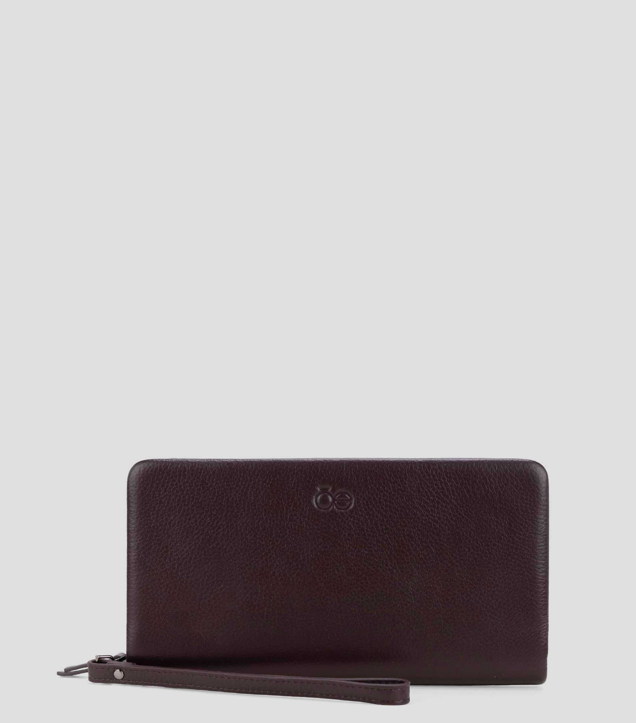 Cartera en piel lisa Hombre 