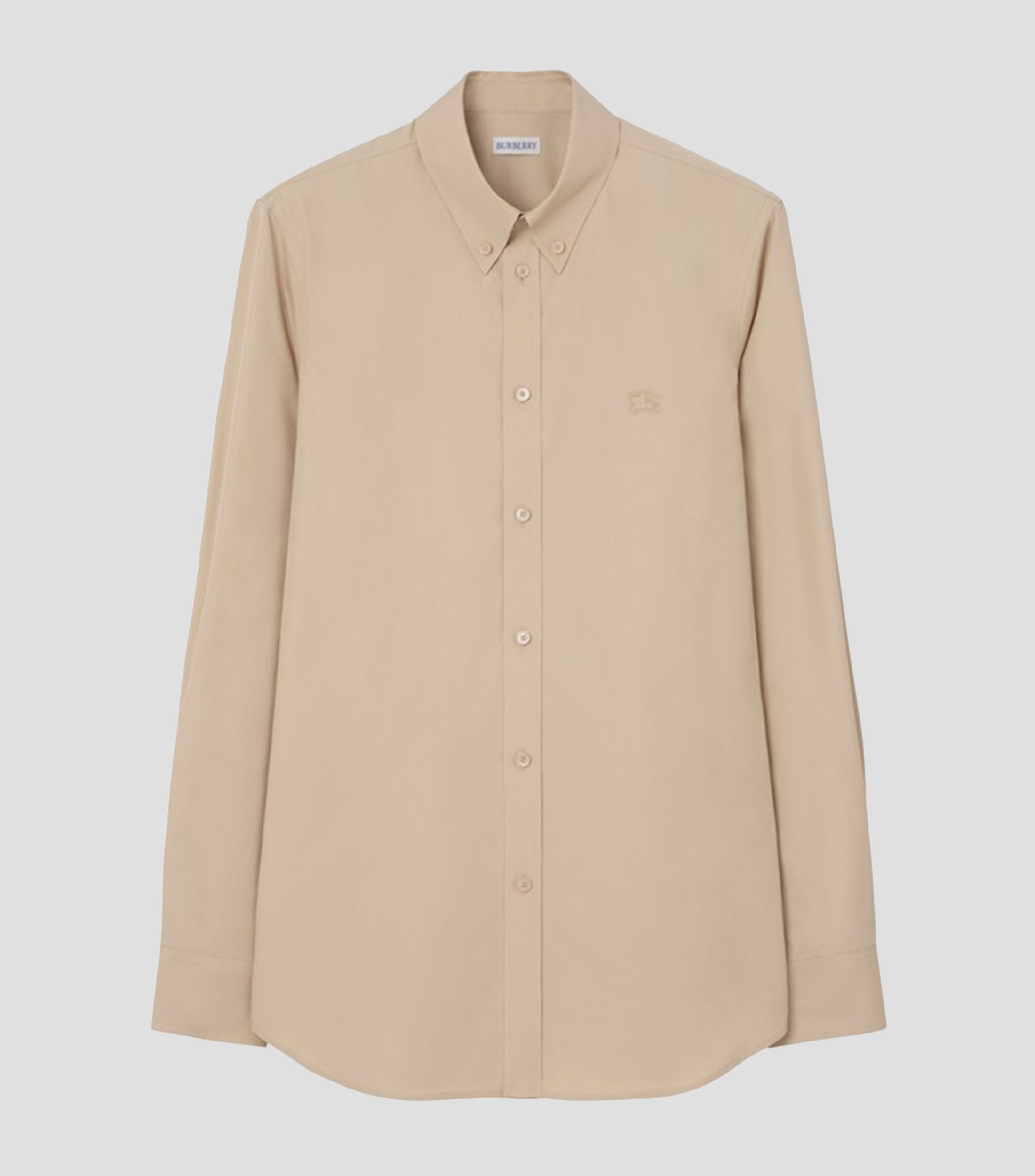 Camisa lisa manga larga Hombre