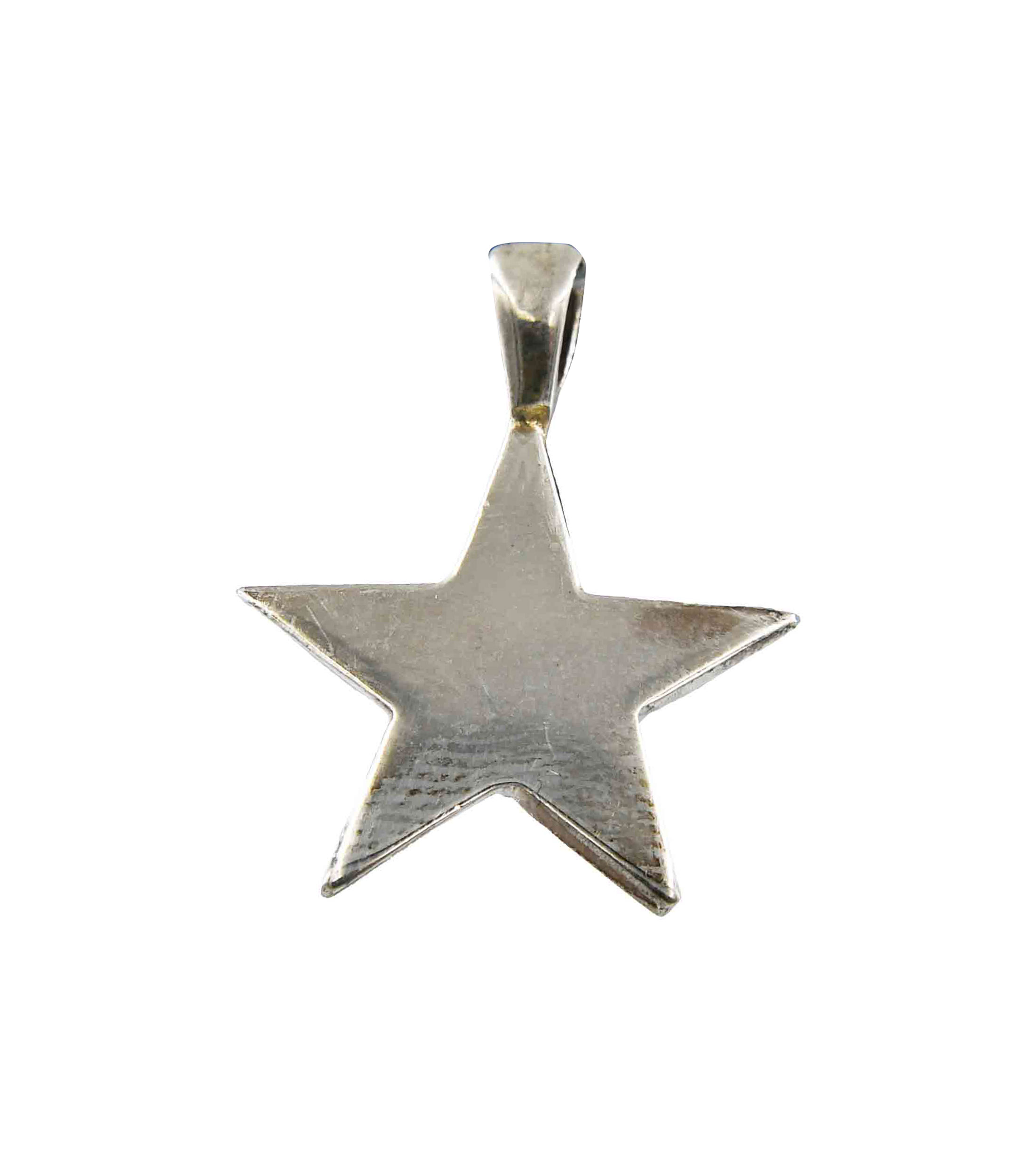 Dije con cadena en plata Estrella Hombre