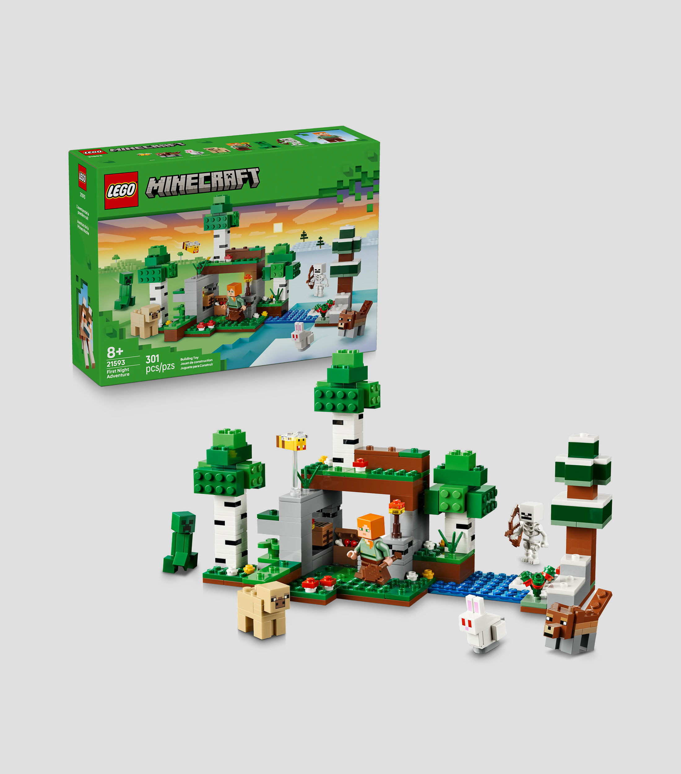 Lego Minecraft Aventura de la Primera Noche 21593