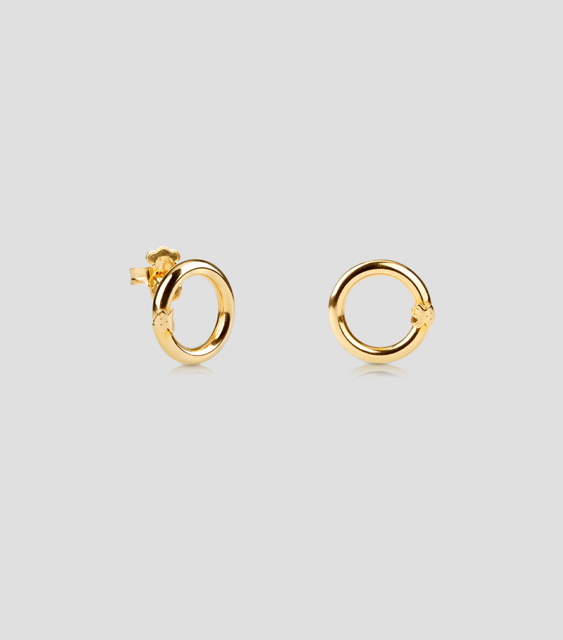 Aretes en plata vermeil Hold Mujer
