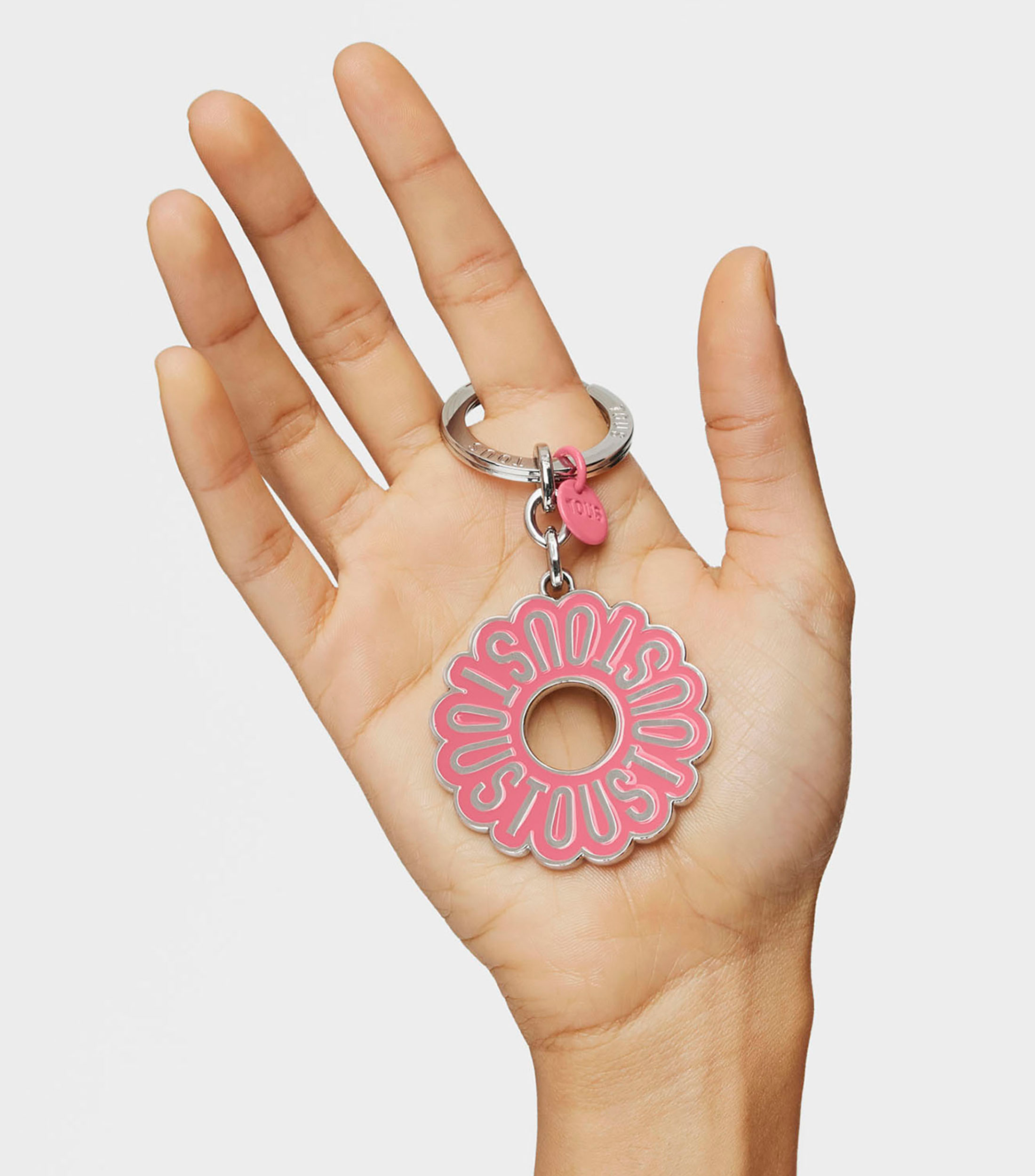 Llavero Circle rosa con logo Mujer