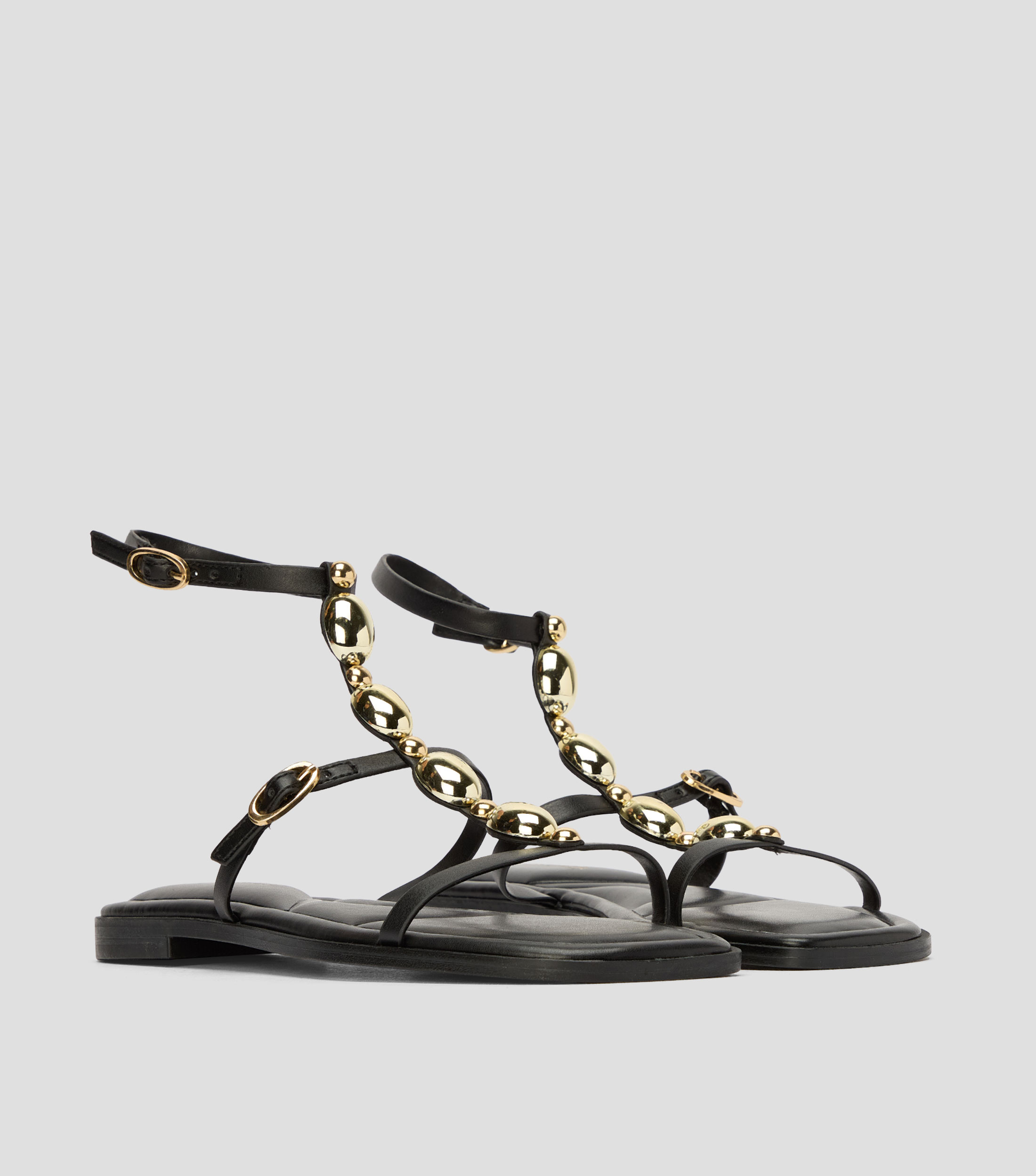Sandalias casuales planas lisas Mujer