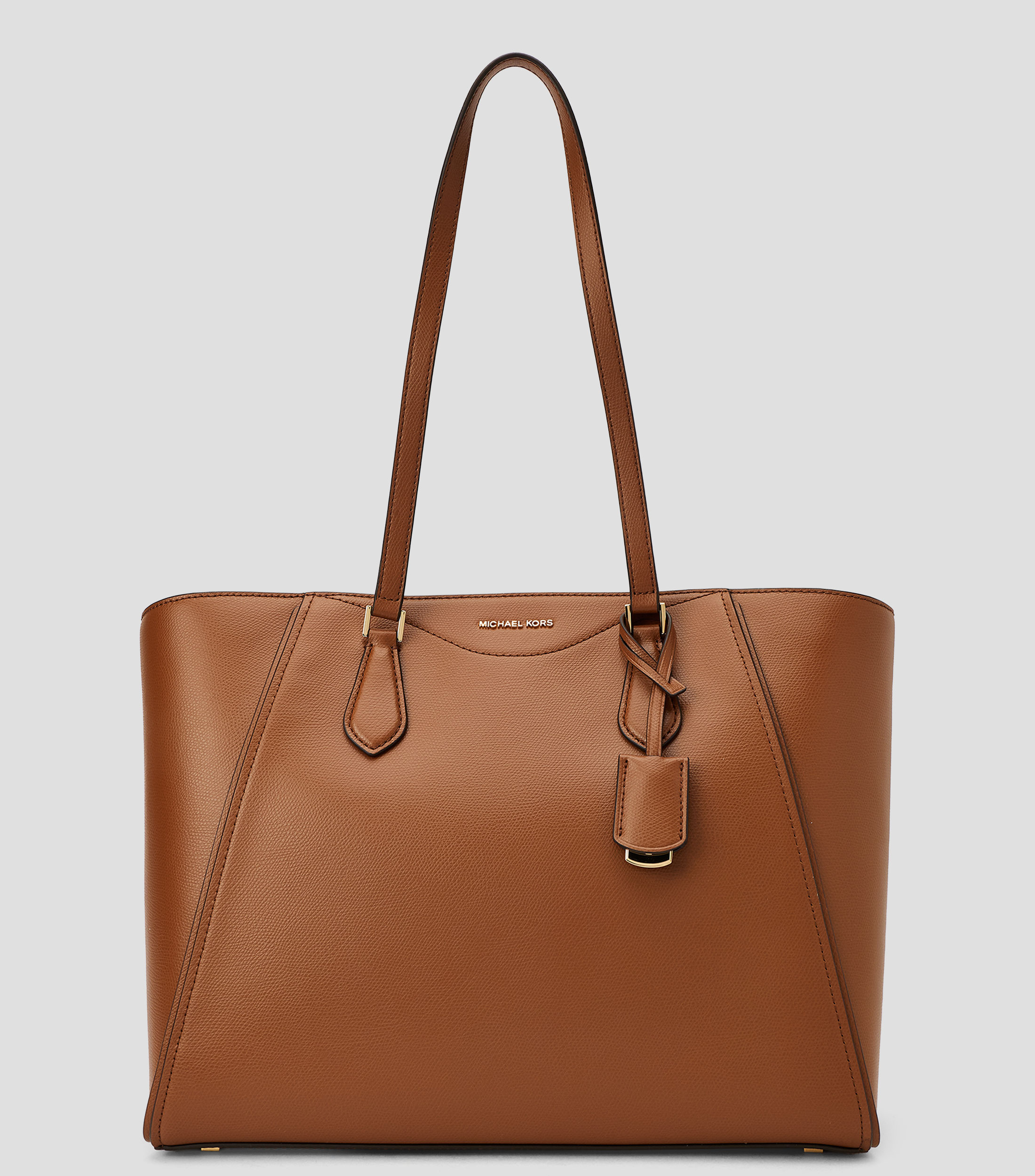 Bolsa tote en piel lisa Mujer