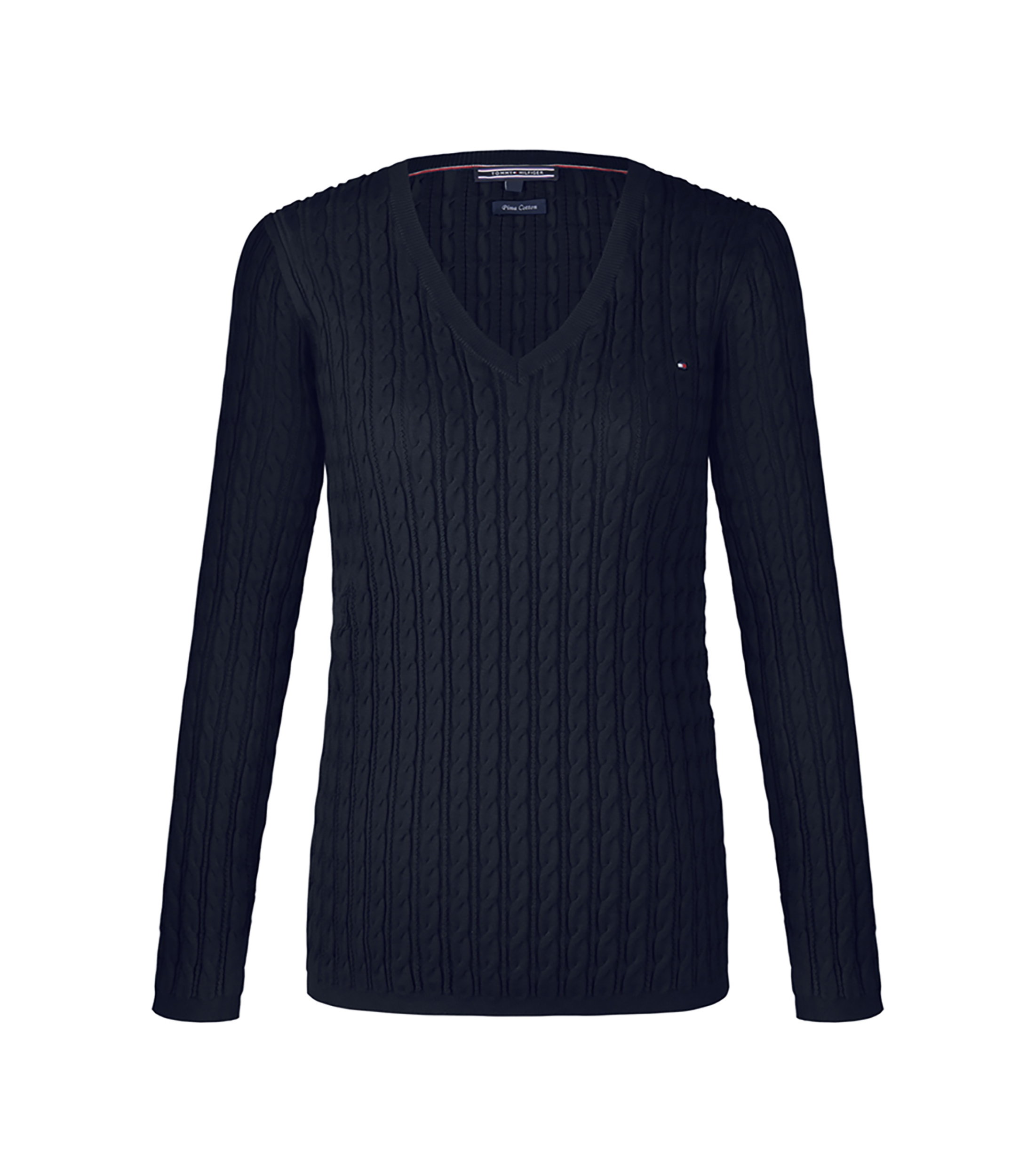 Tommy Hilfiger Suéter cuello 'V' trenzado Mujer El Palacio de Hierro