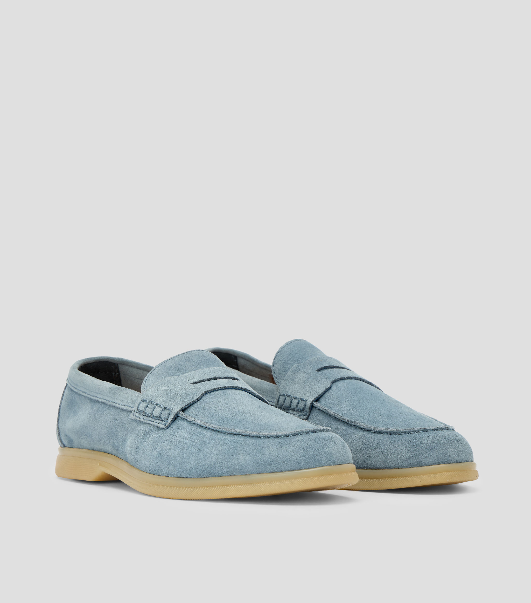 Mocasines en piel Hombre