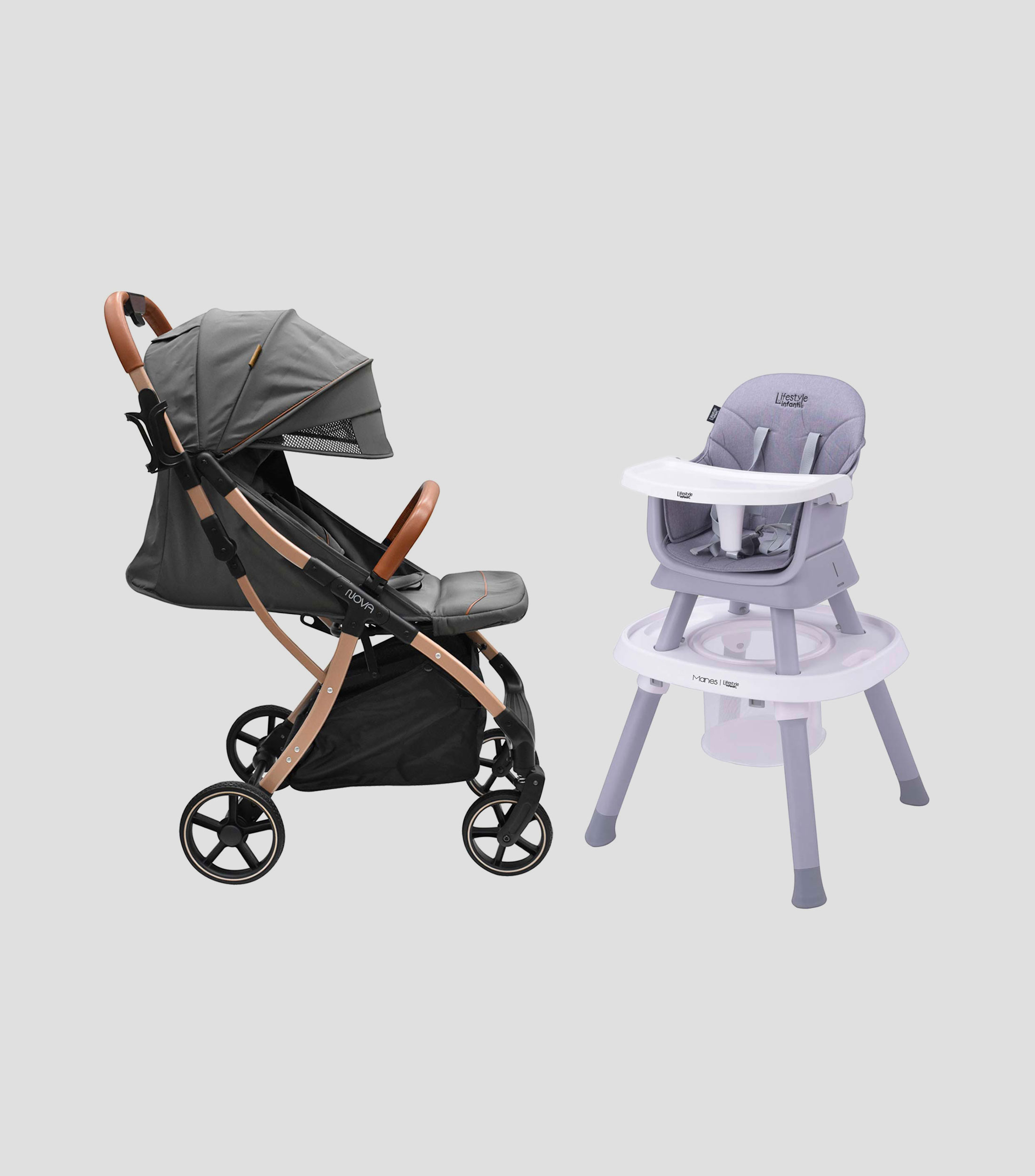 Set Carriola Nova Silla Alta 7 en 1 Manes