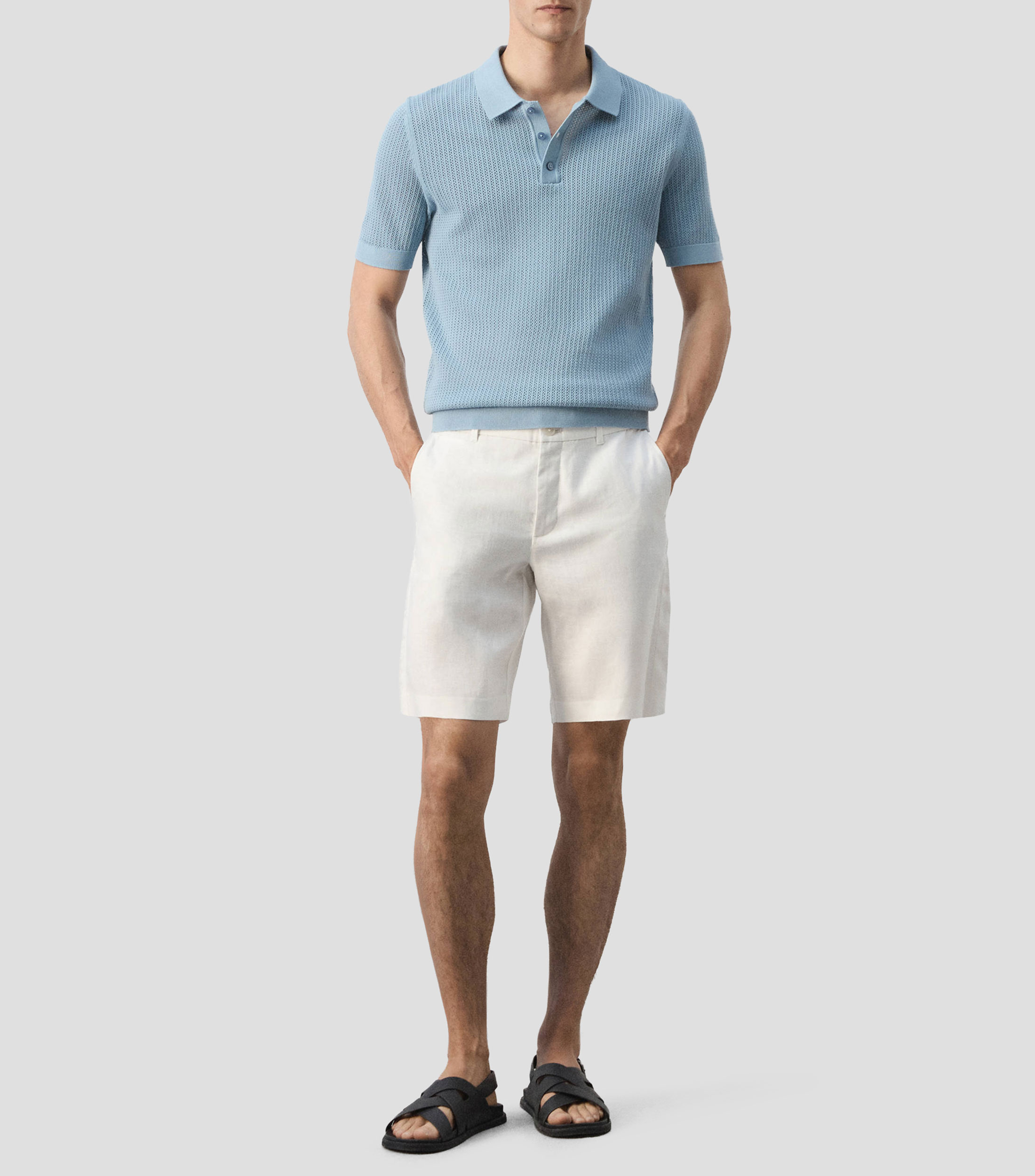 Playera tipo polo manga corta fantasía Hombre