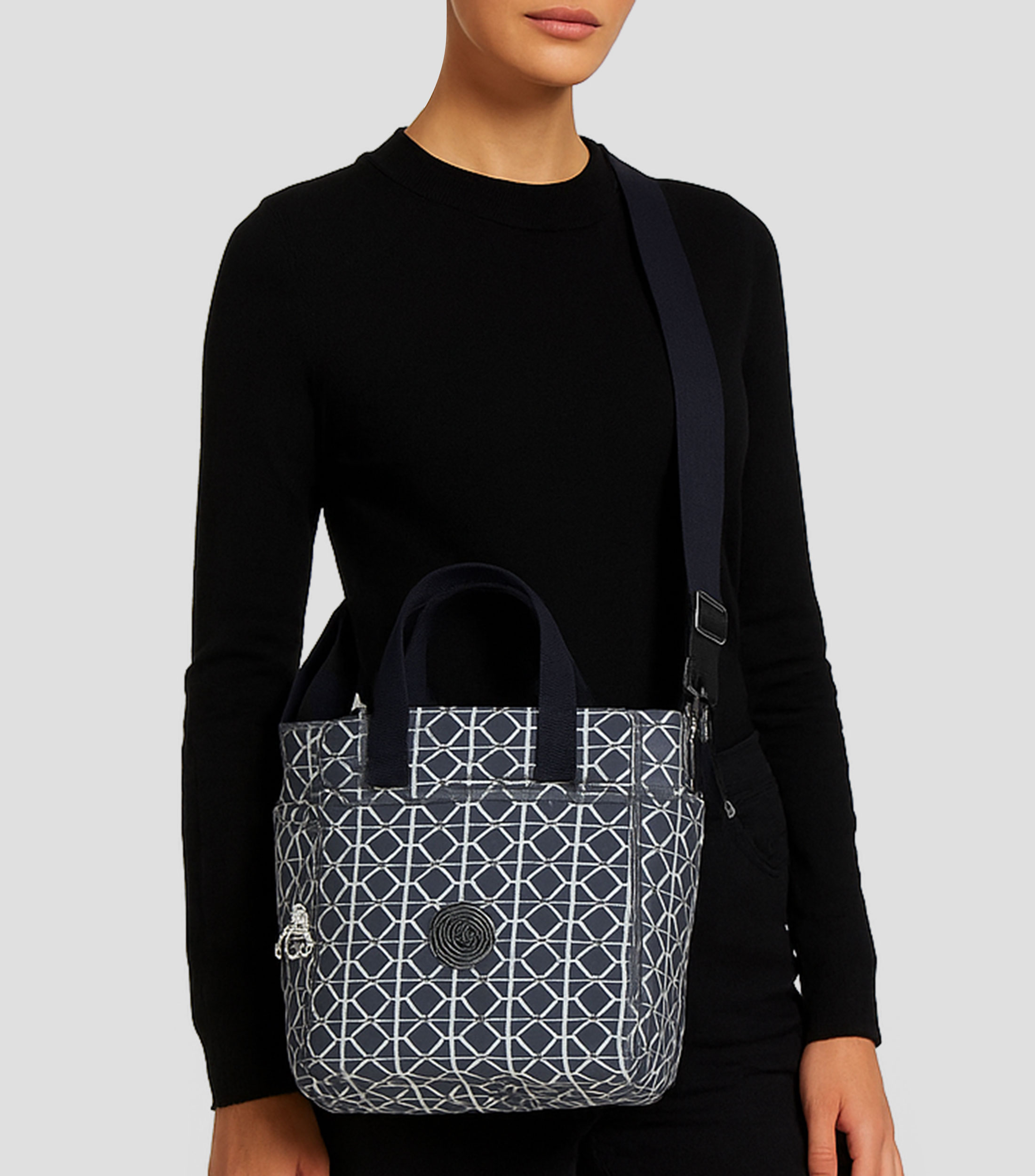 Bolsa tote azul Patya geométrica Mujer