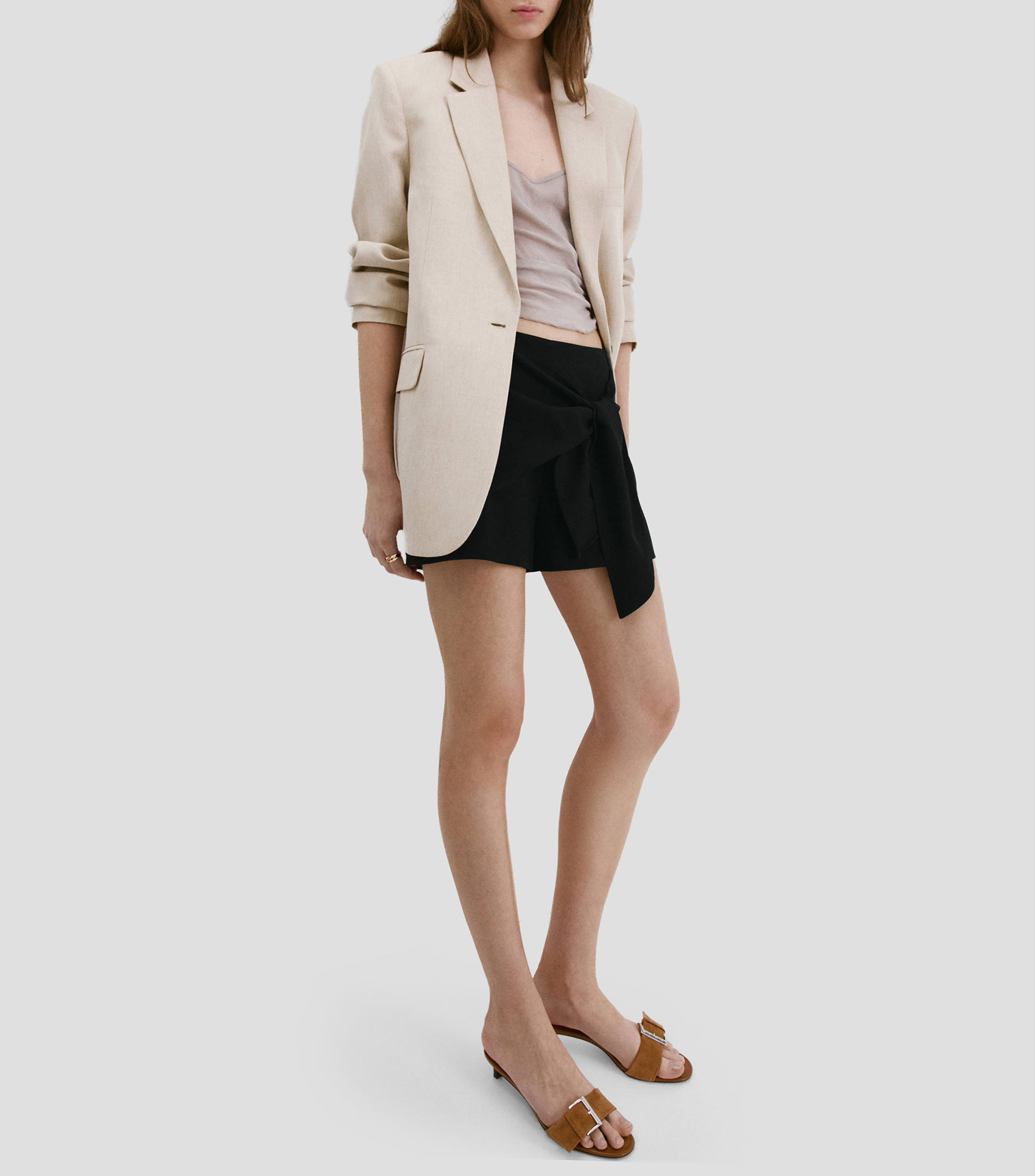 Short liso Mujer