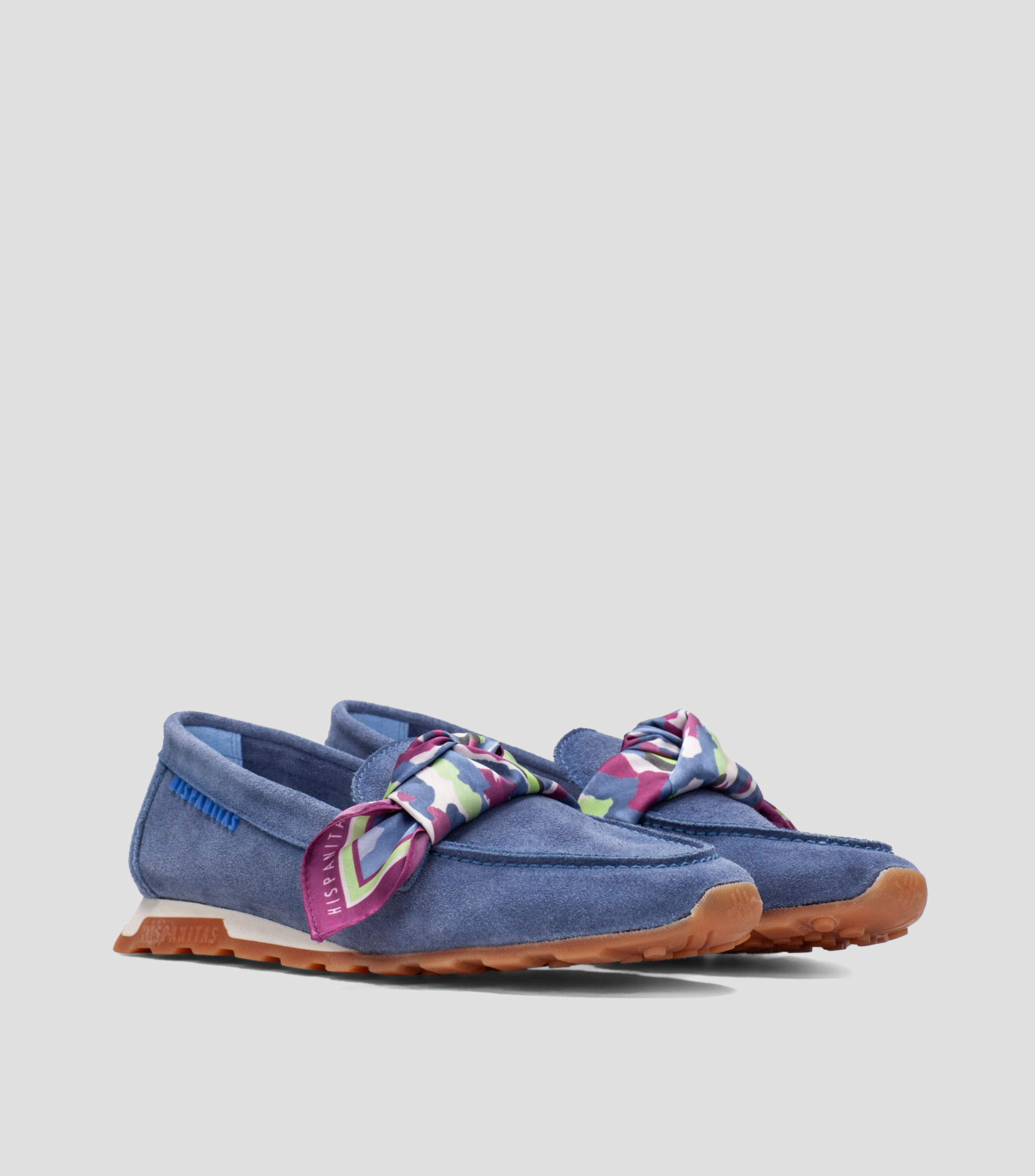 Mocasines Zinnia en piel con moño Mujer