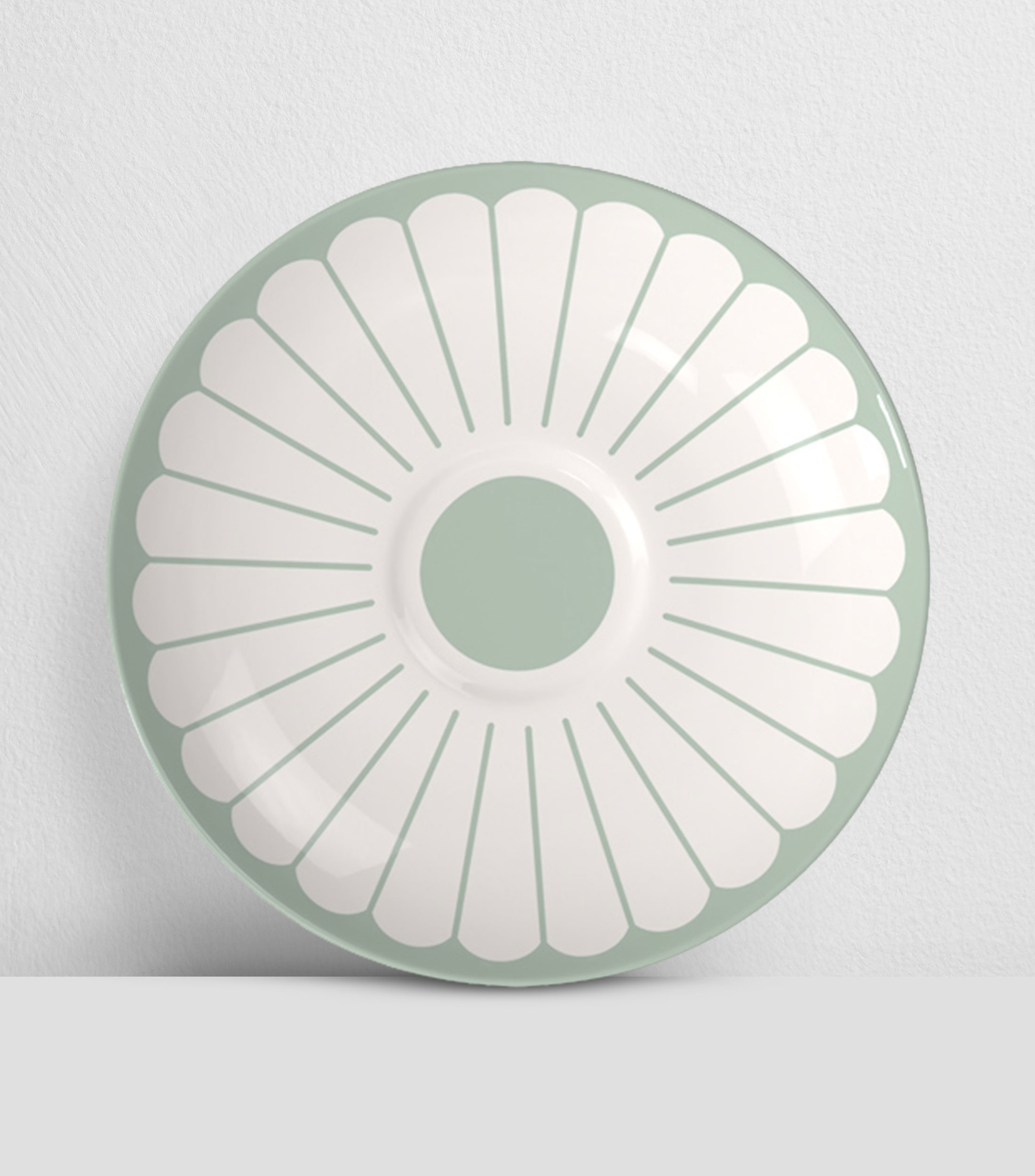 Plato para Taza de Café Fleur Vert