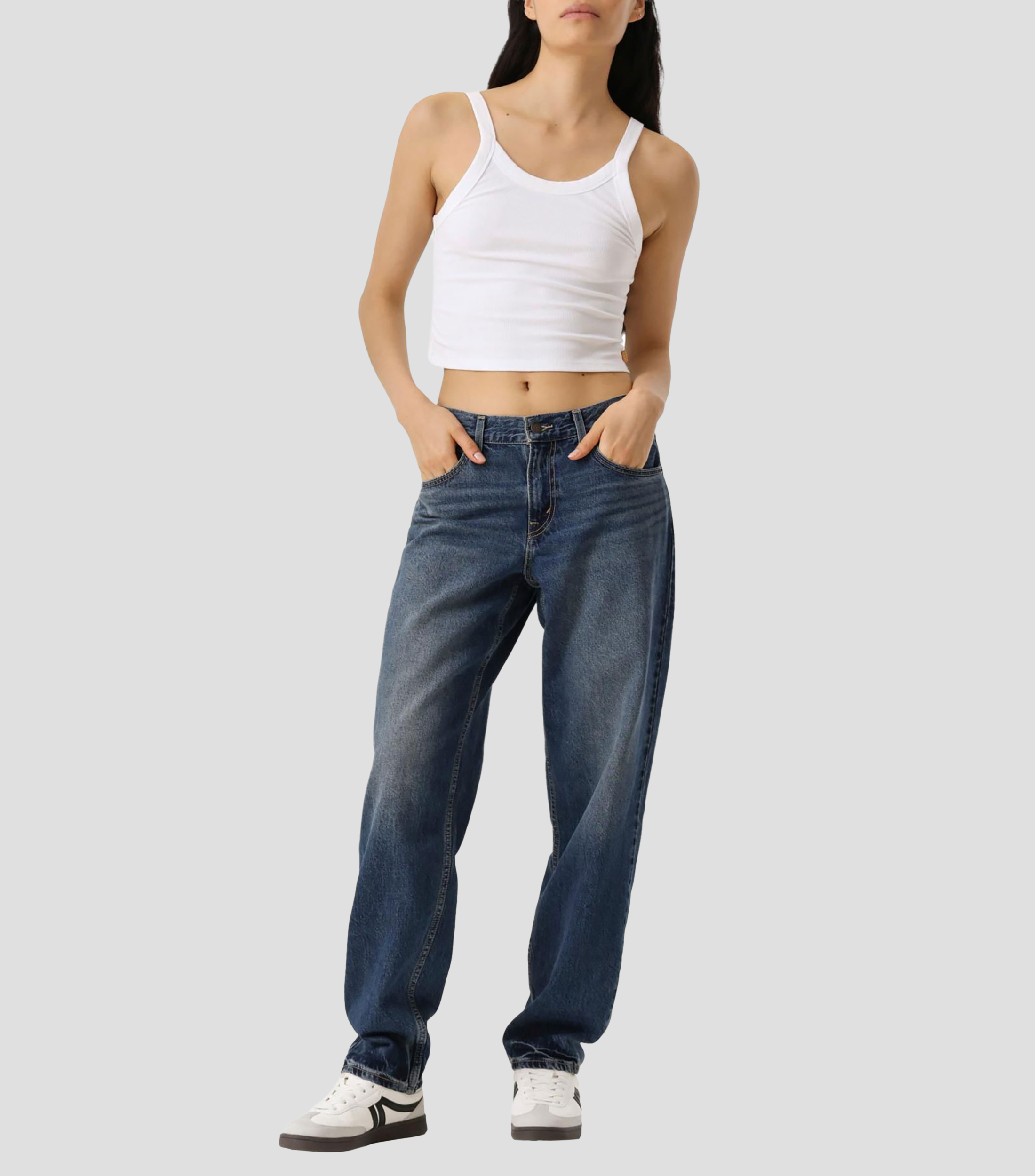 Jeans de corte amplio Mujer