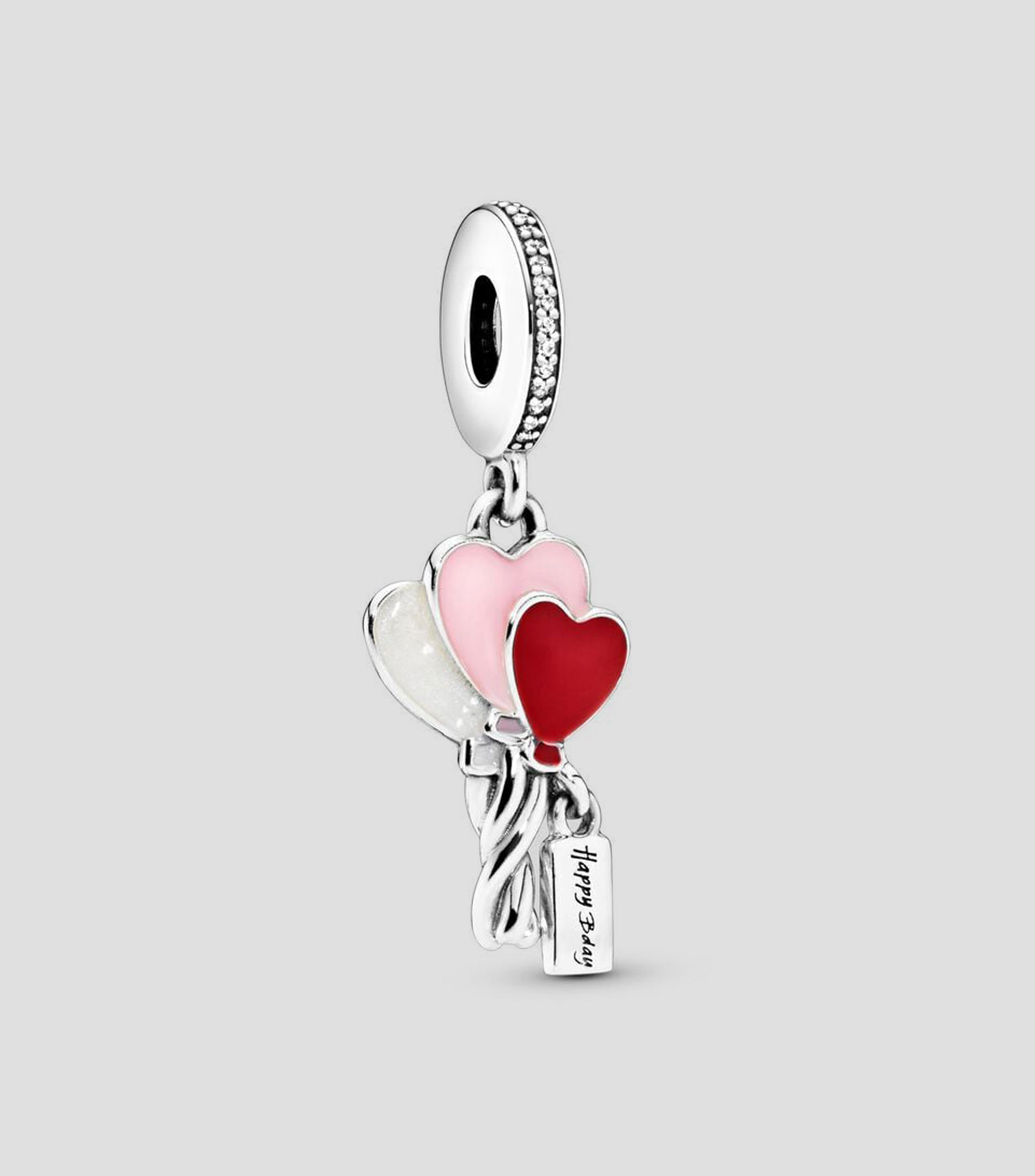 Charm en plata .925 Globos Feliz Cumpleaños Mujer
