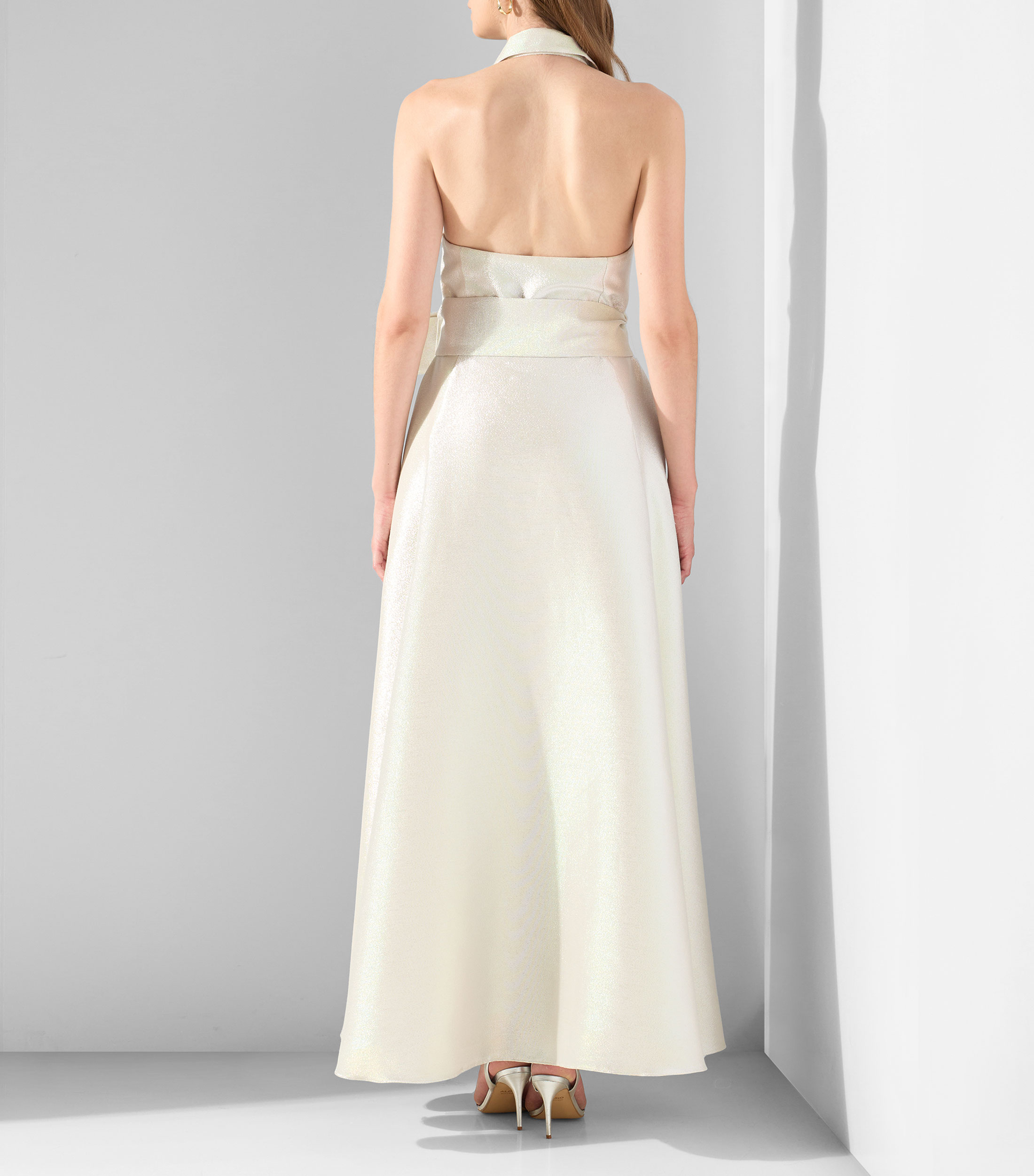 Vestido de fiesta largo liso Mujer