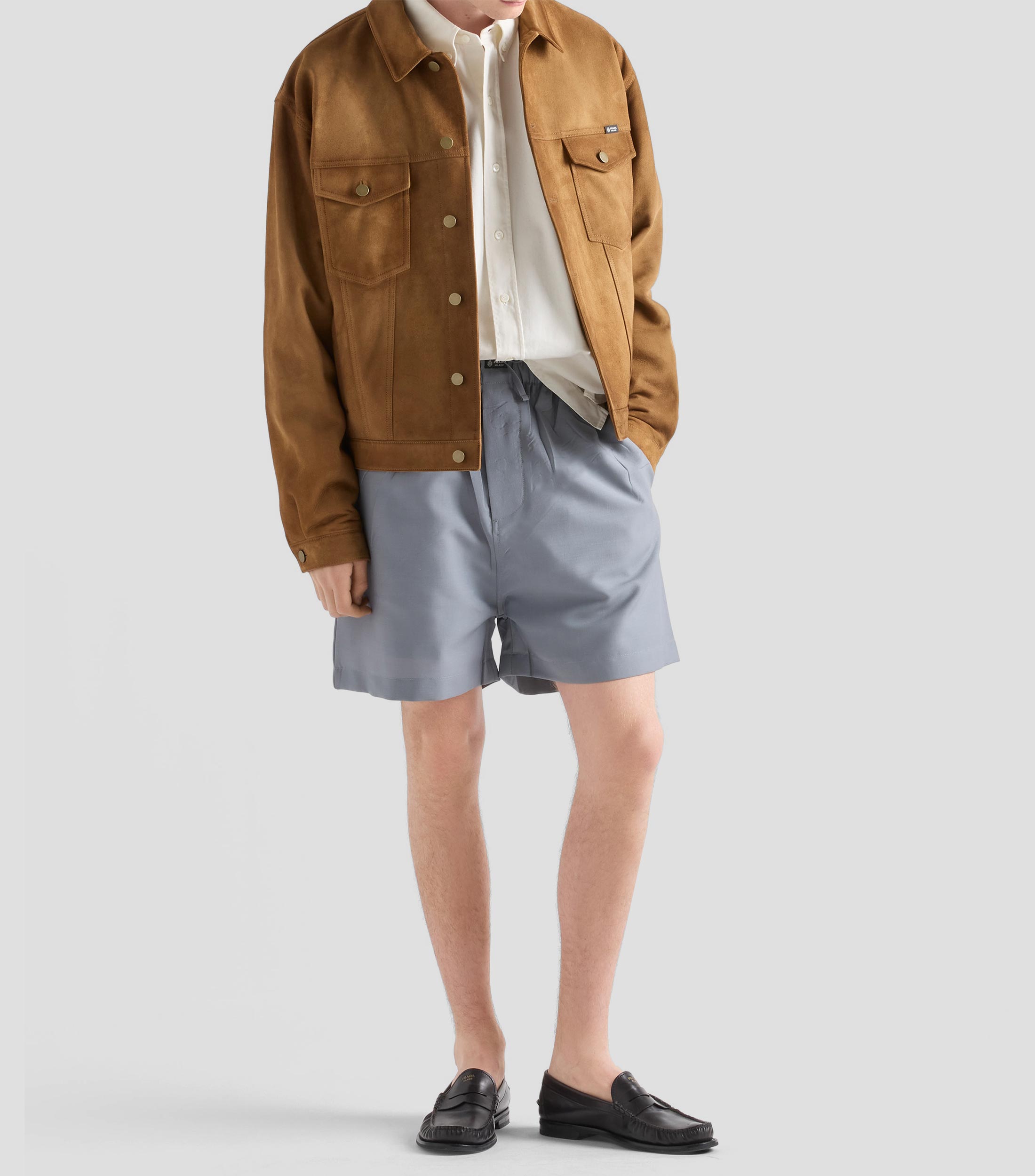 Camisa lisa manga larga Hombre