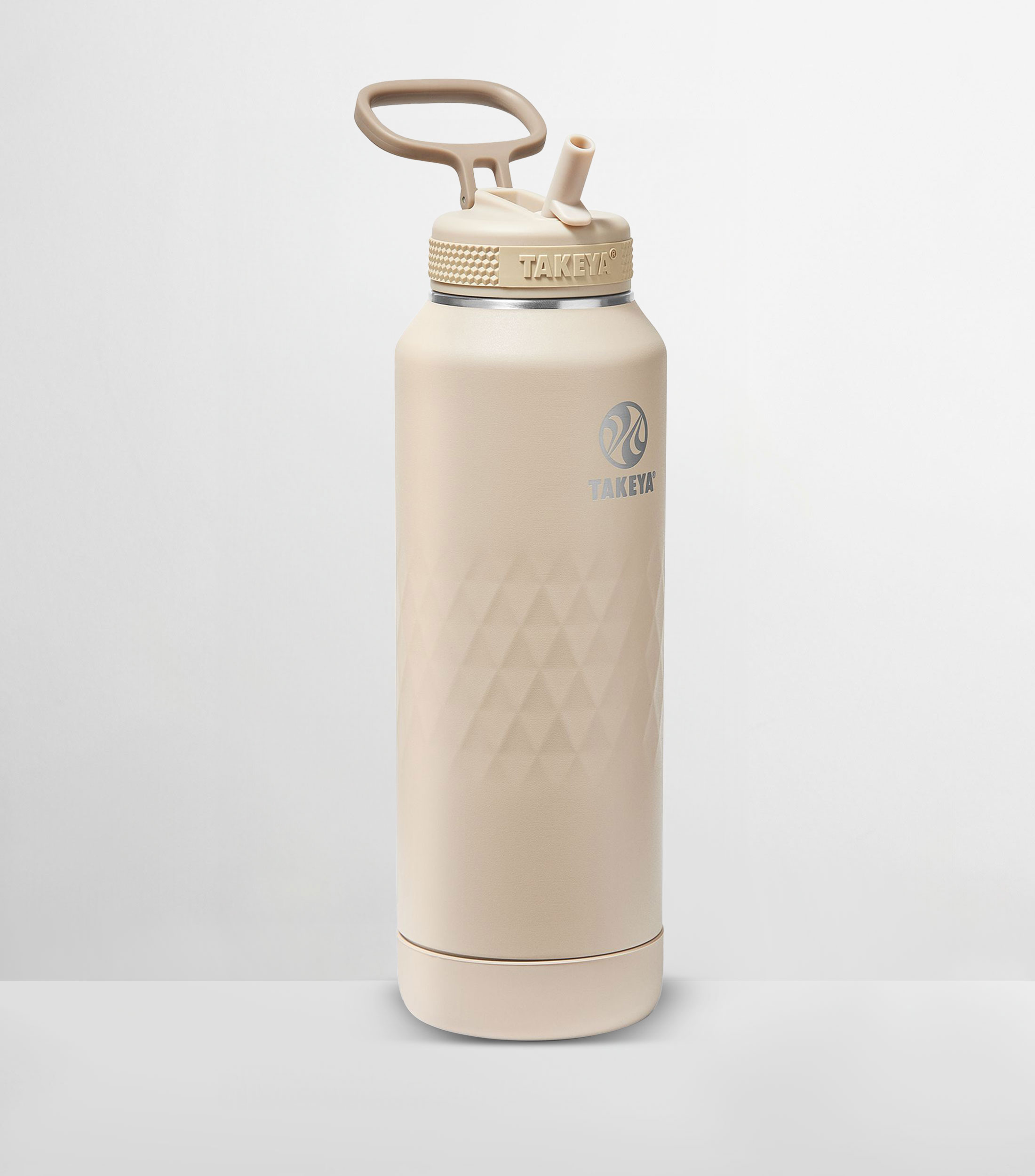 Botella Core con popote Almendra