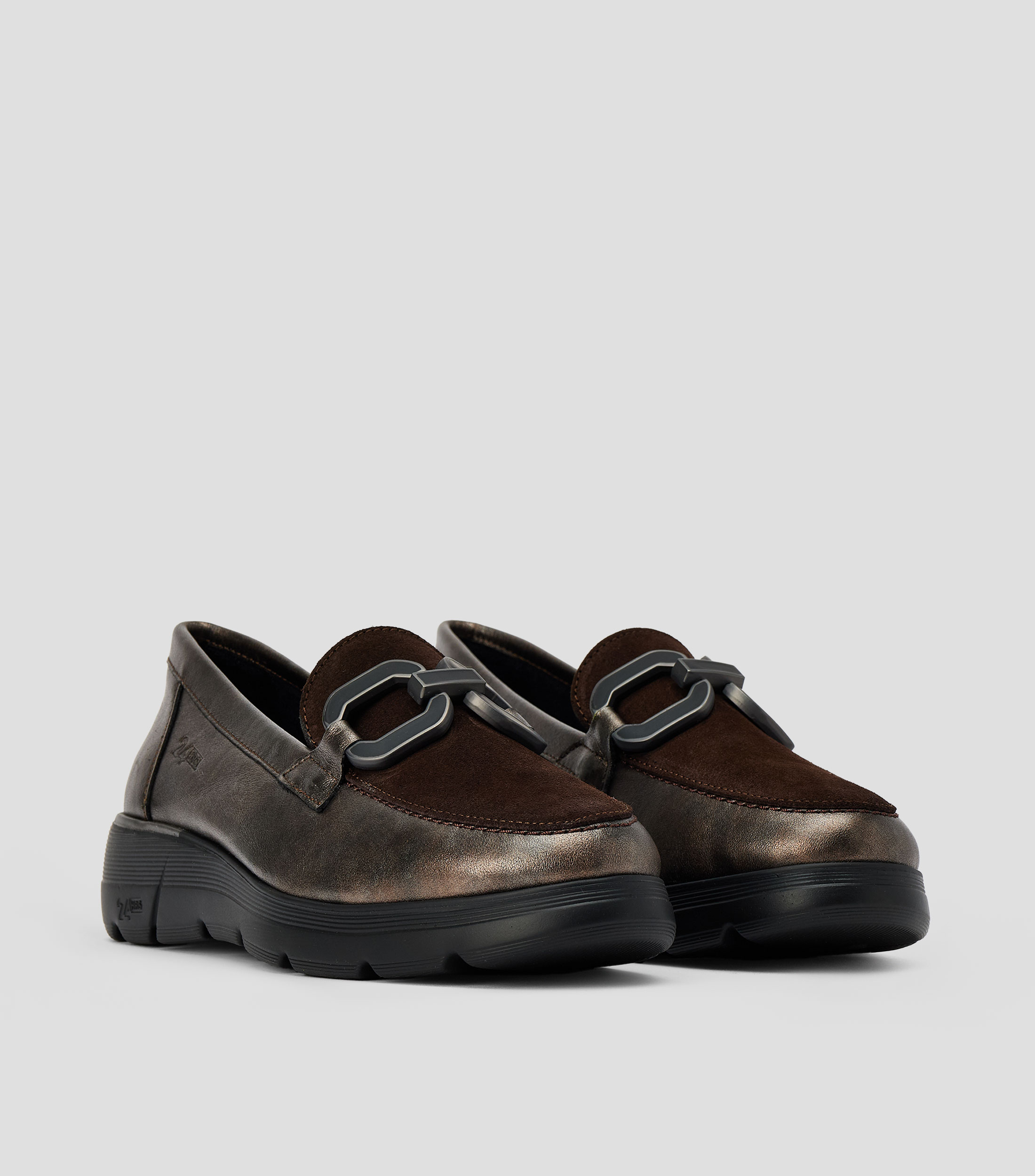 Mocasines en piel Mujer