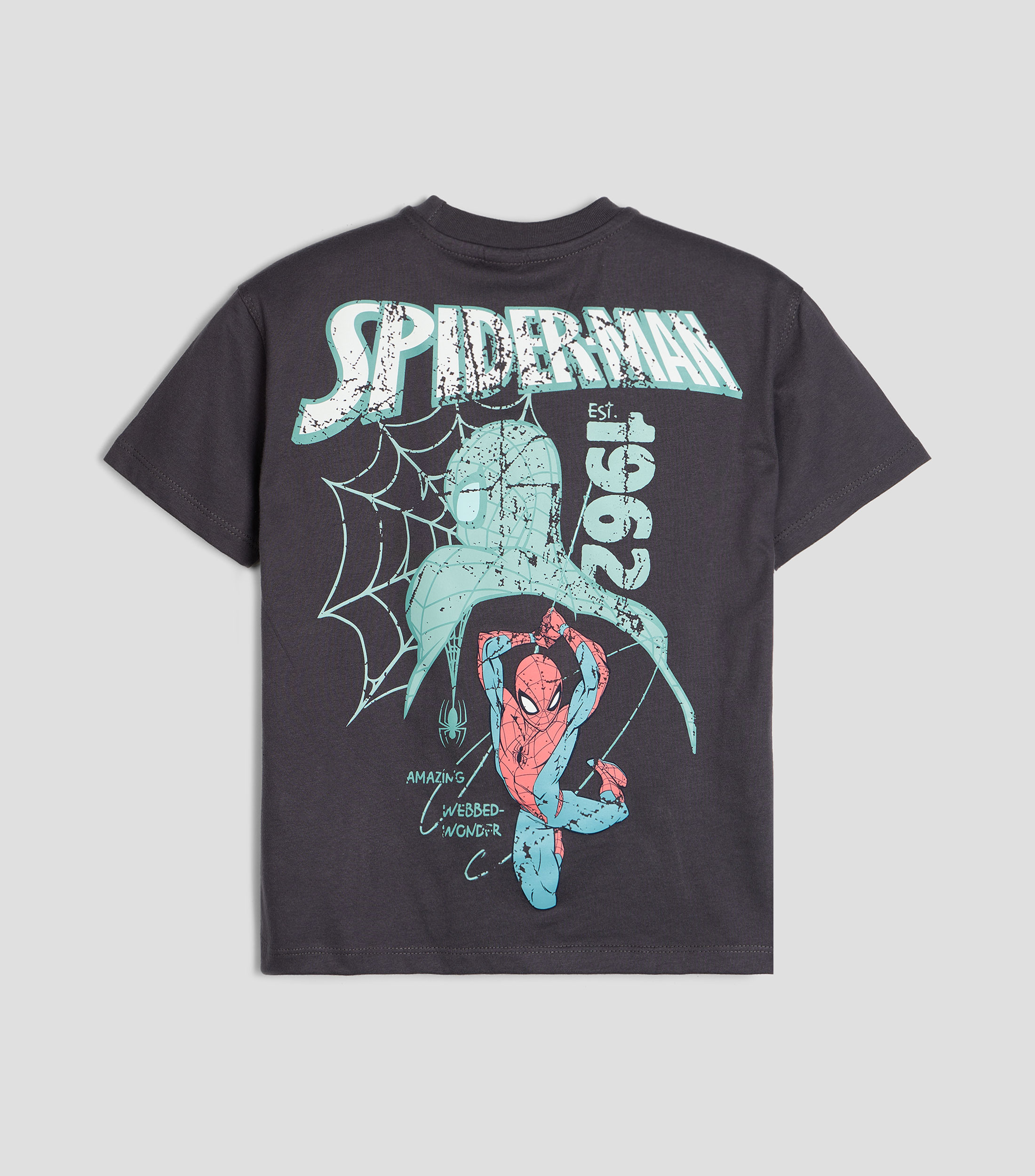 Playera cuello redondo manga corta estampada Niño