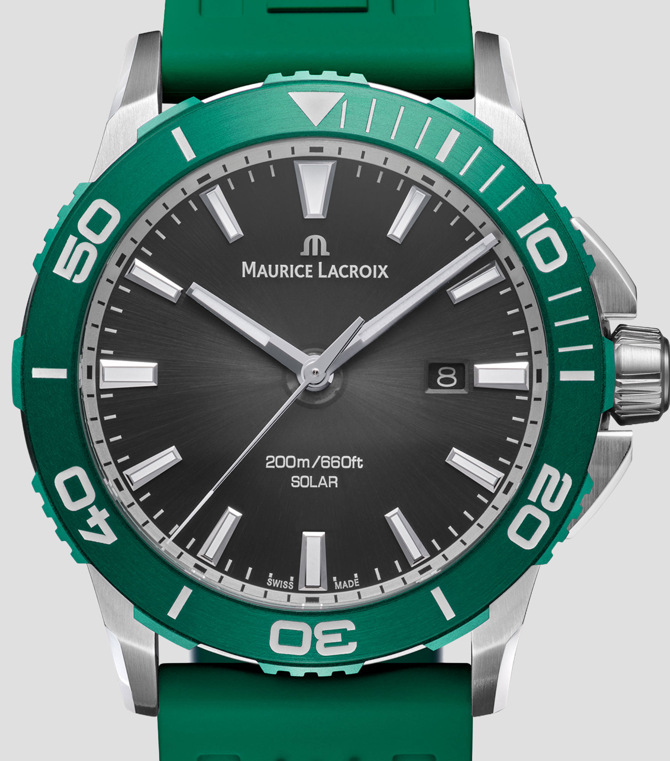 Reloj para Hombre Pontos S Solar Deportivo Negro, Verde