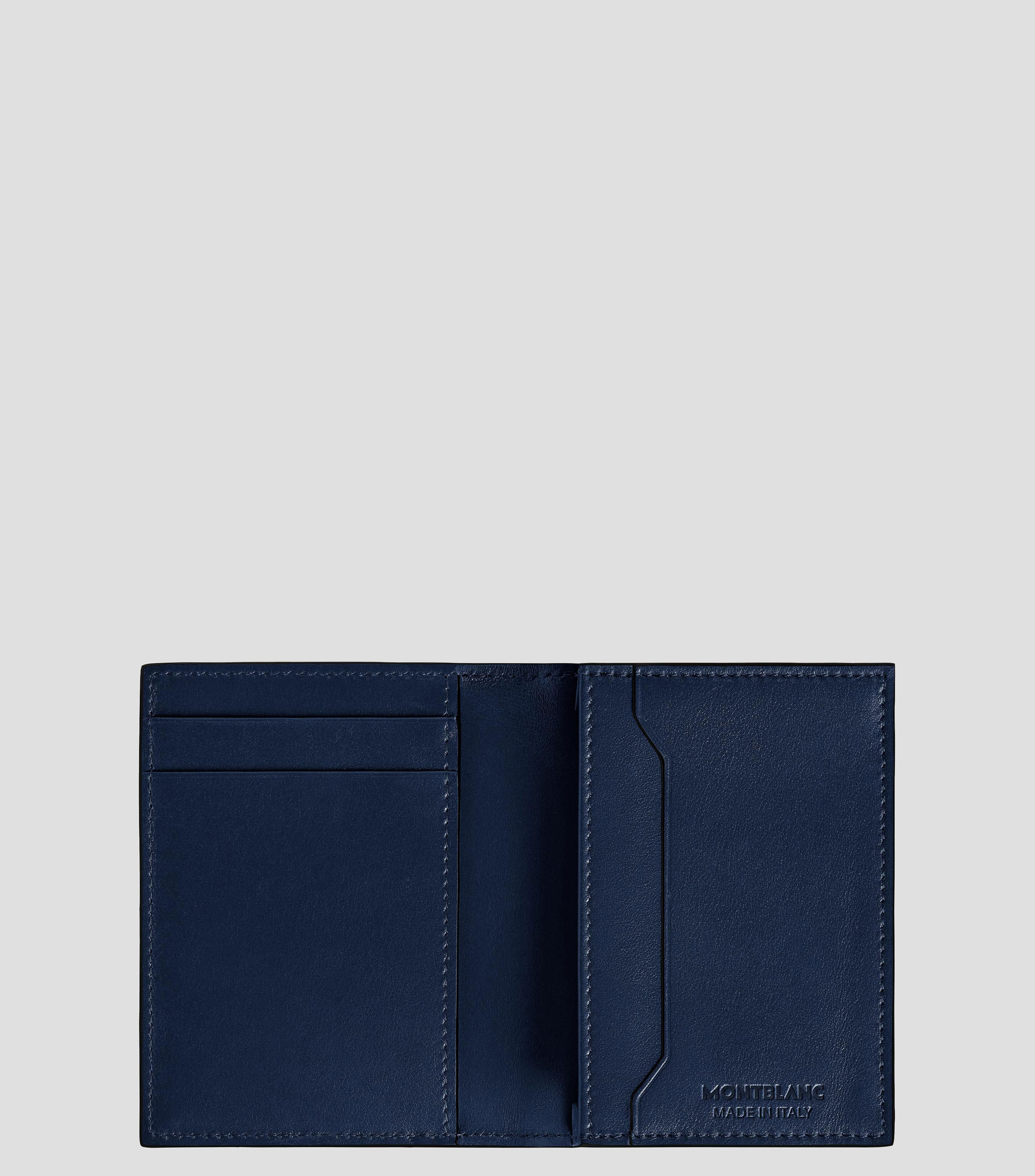 Tarjetero Bifold Negro en Piel MTS Card Liso Hombre