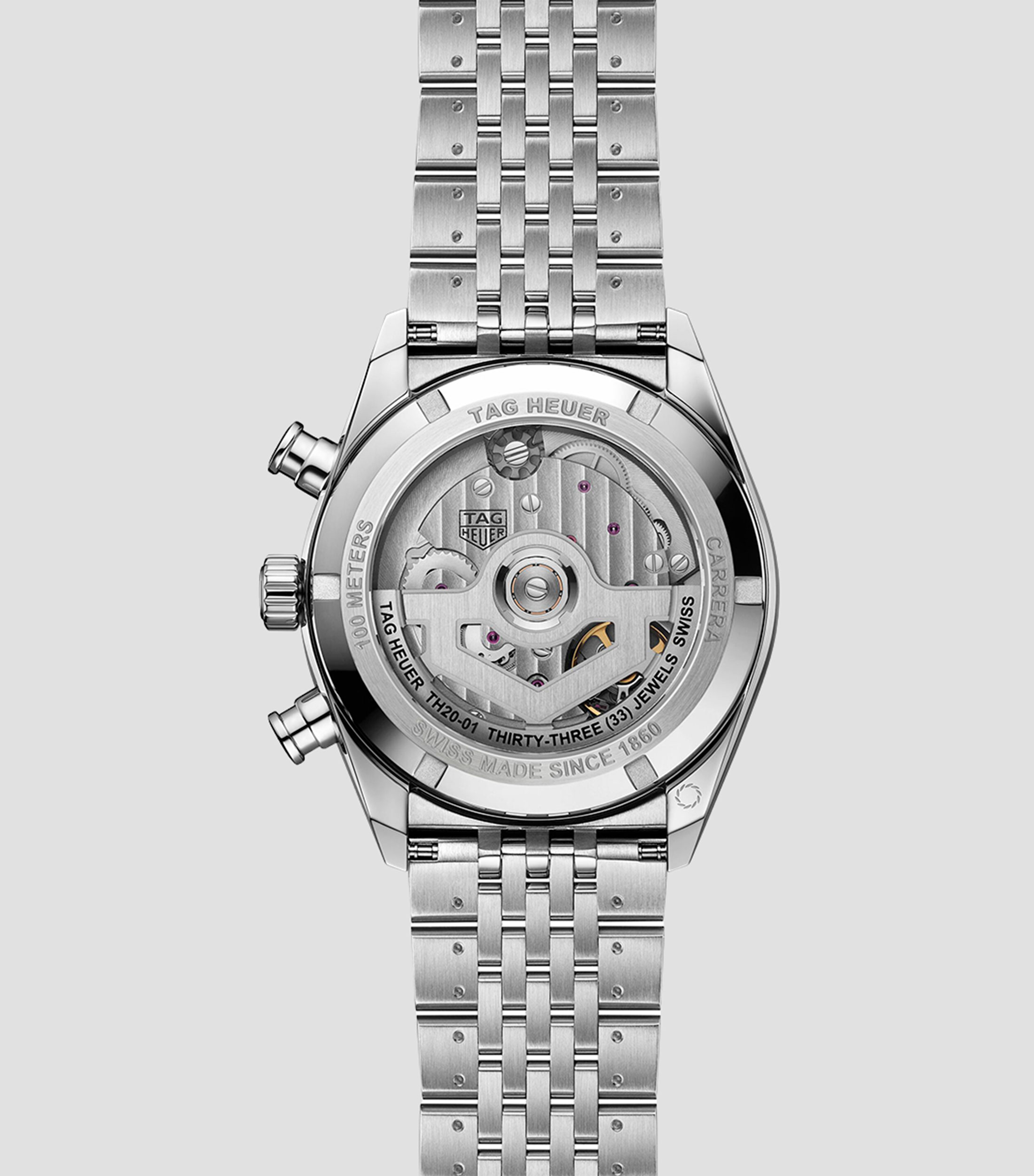 Reloj para hombre Carrera Chronograph Casual Plateado