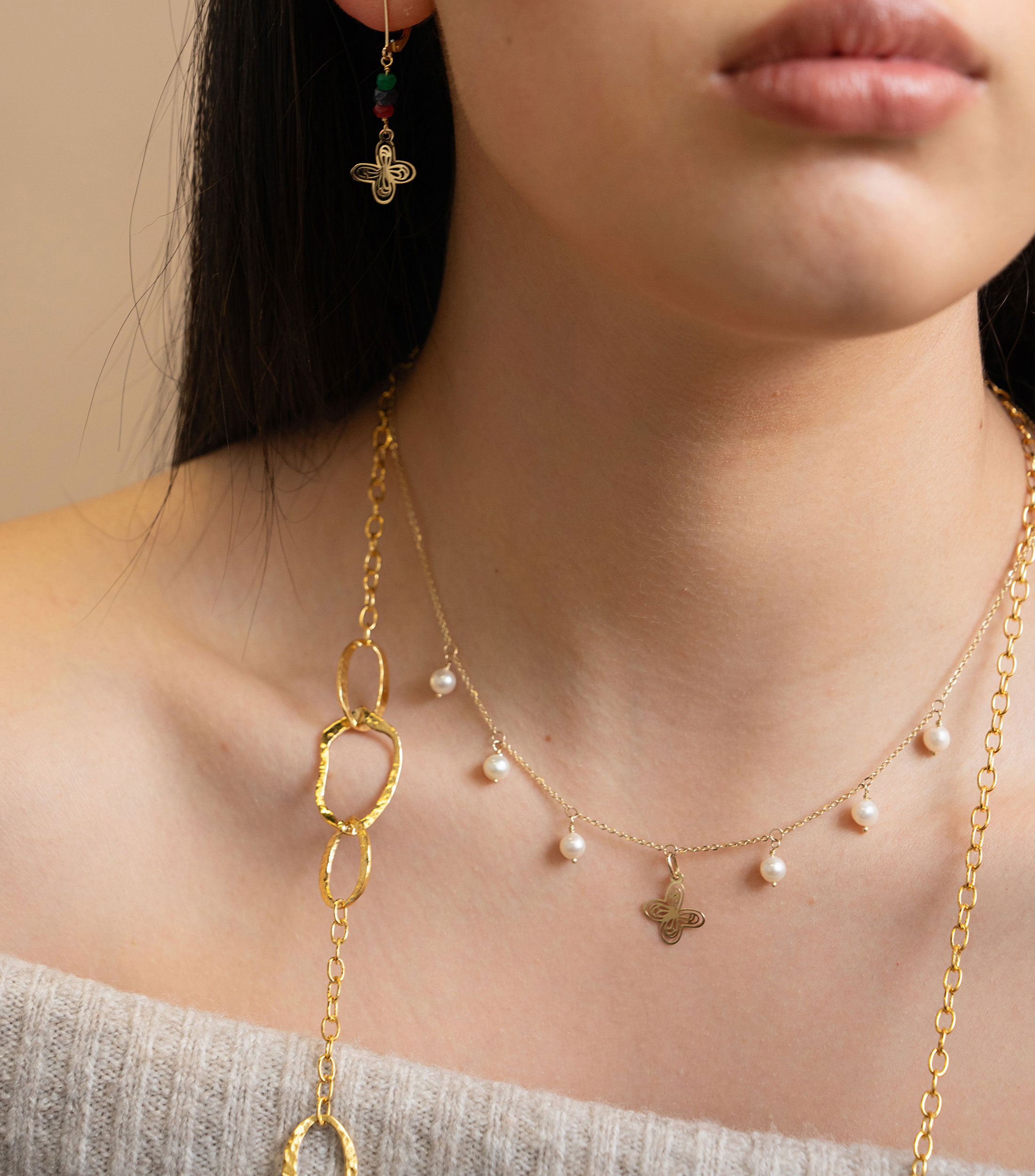 Collar en Oro de 14 Kilates Mujer