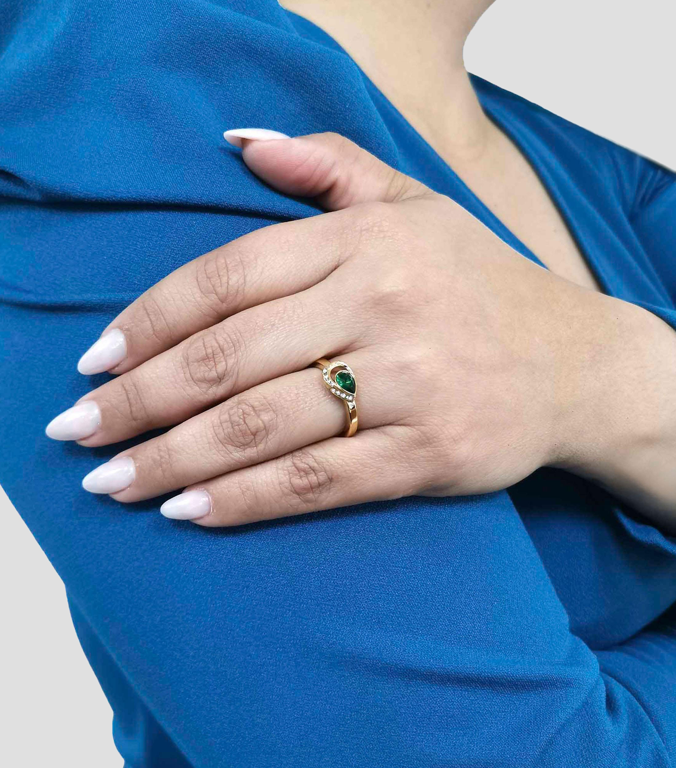Anillo Lollipop Dorado, Mujer