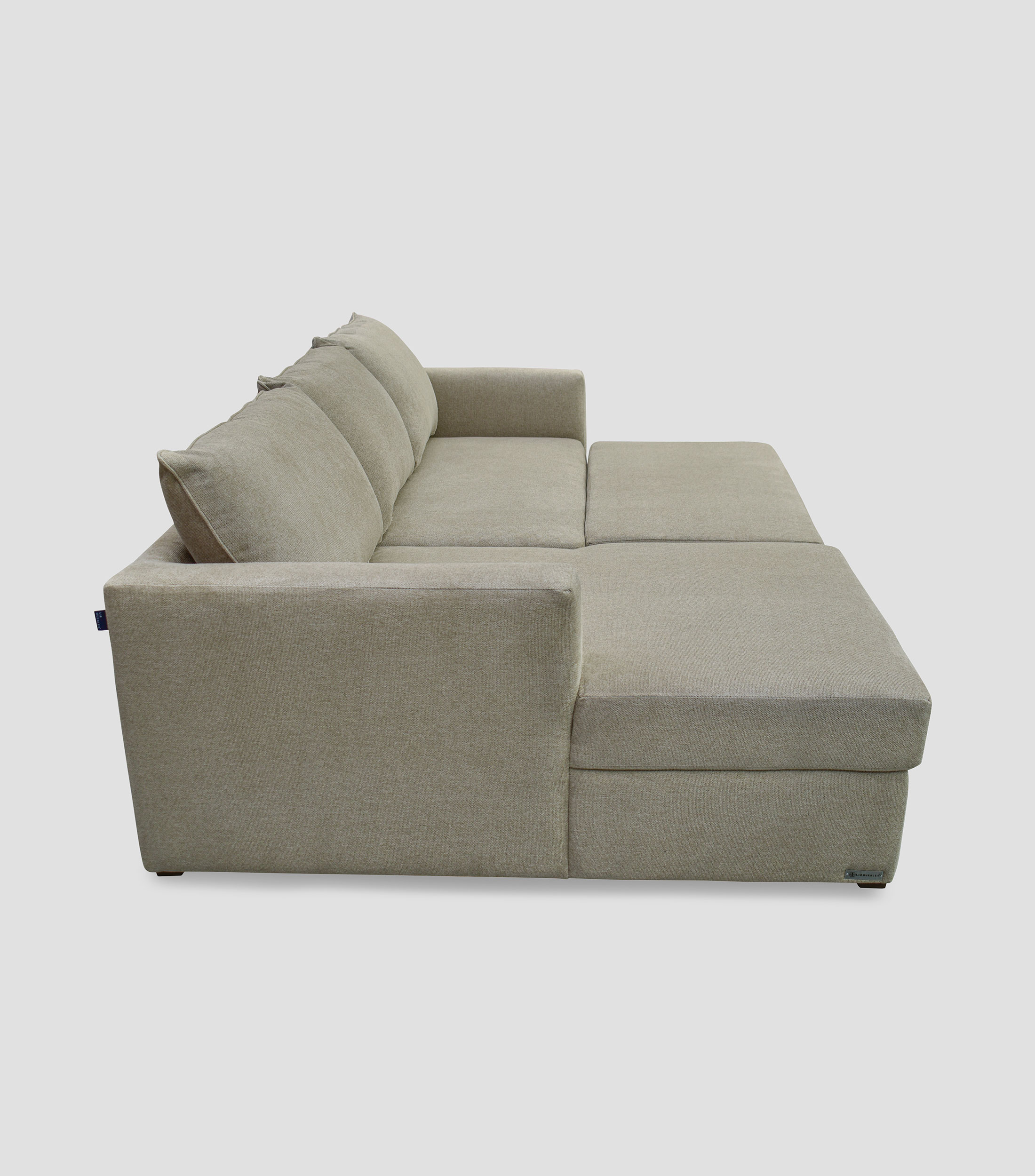 Sofá cama izquierdo modular, Rose beige
