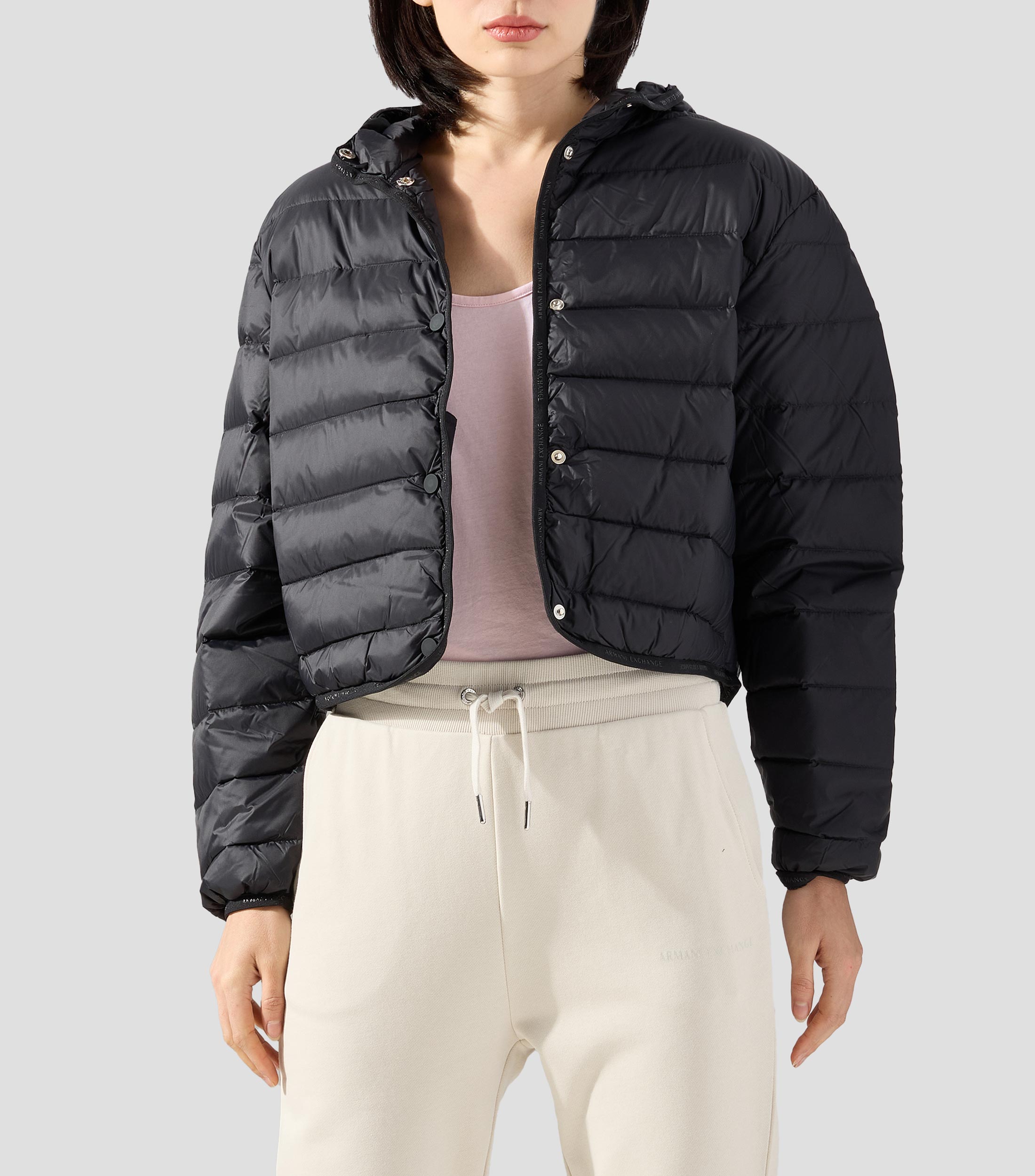 Chamarra puffer con capucha Mujer