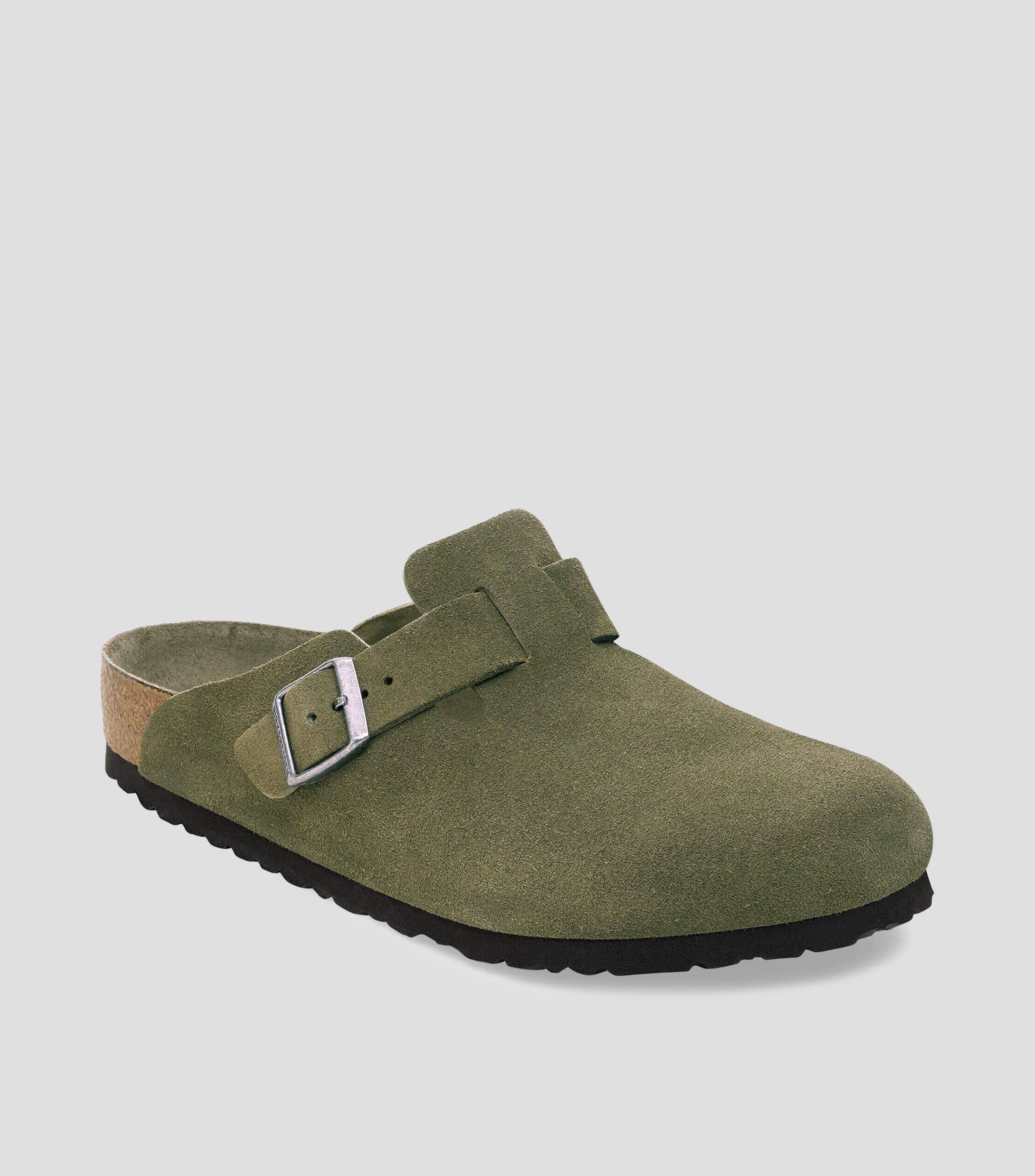 Zuecos casuales en piel Hombre