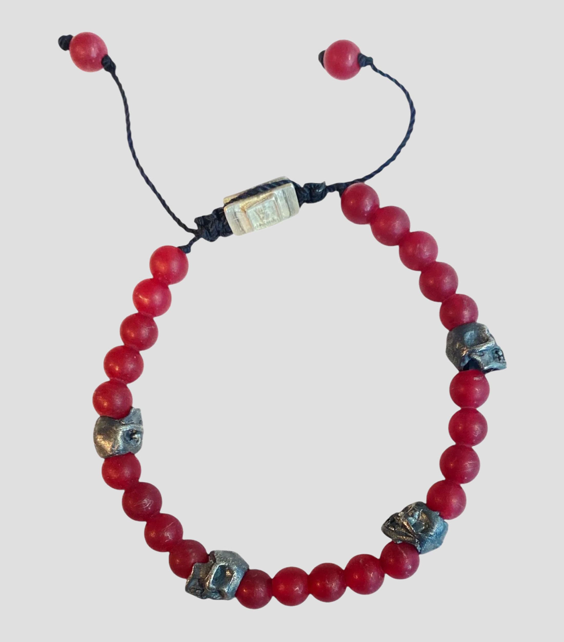 Pulsera con granate Hombre