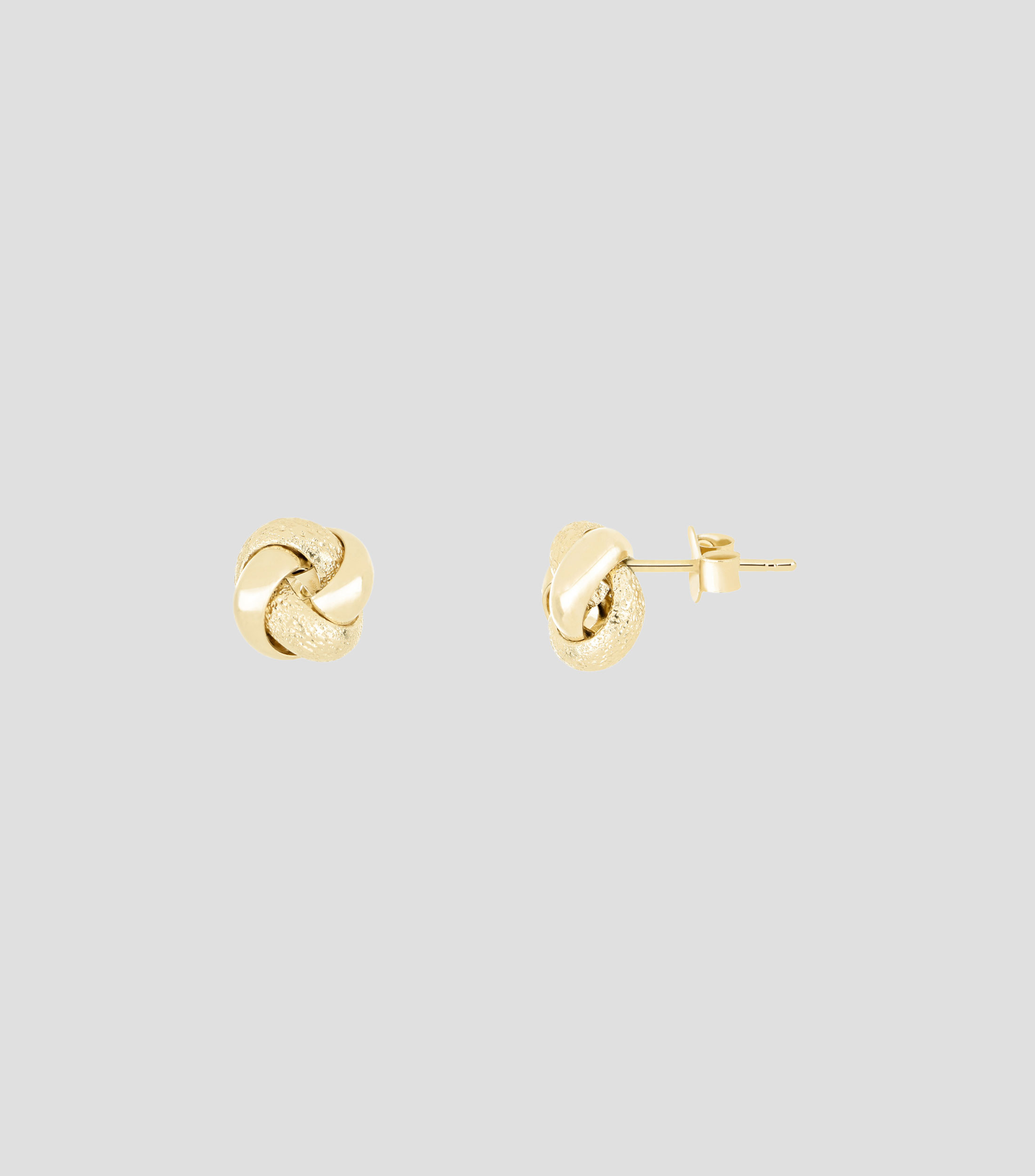 Aretes en Oro de 14 kilates entrelazados Mujer
