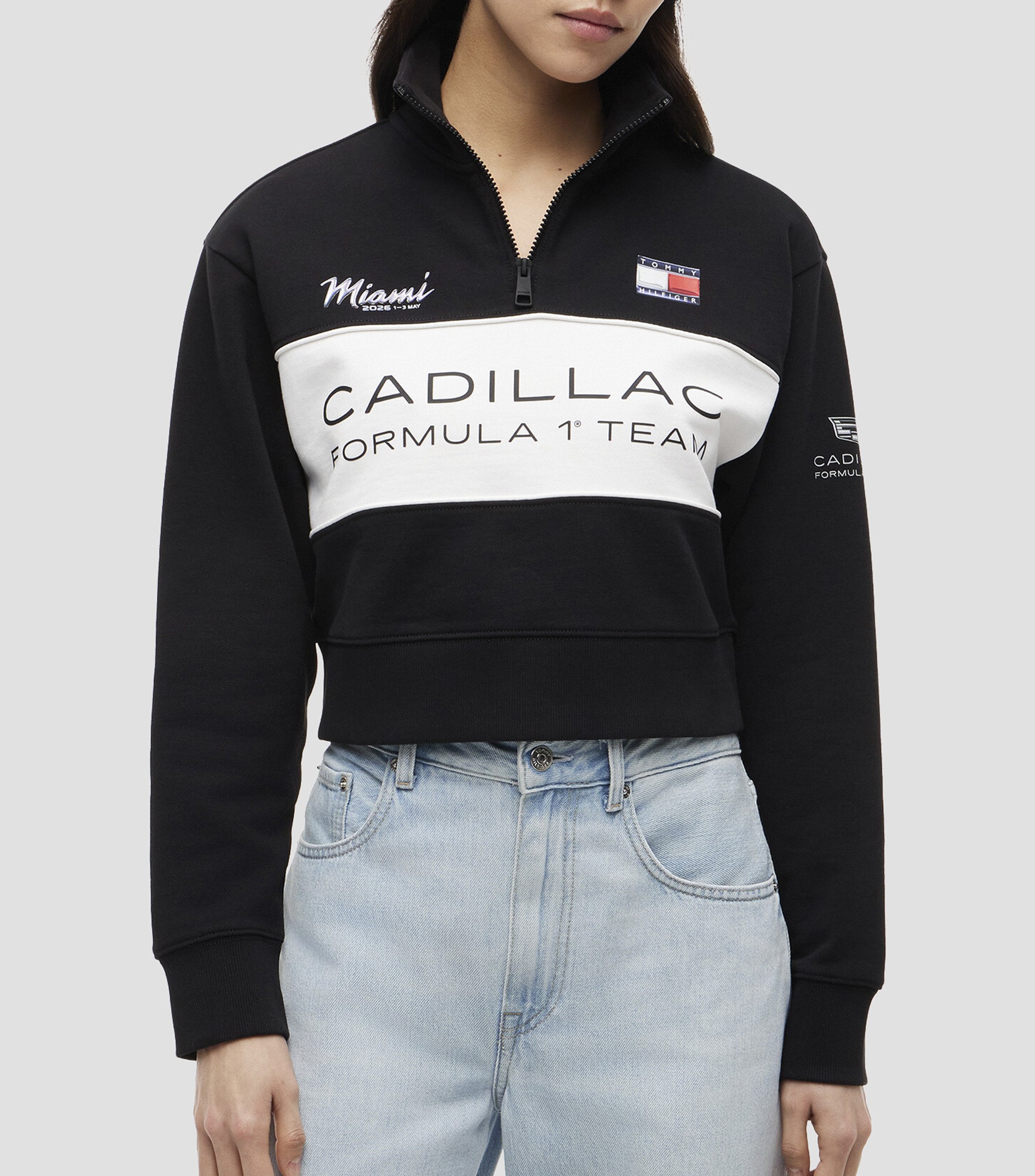Sudadera con medio cierre Tommy Hilfiger x Cadillac Formula 1 Team Mujer