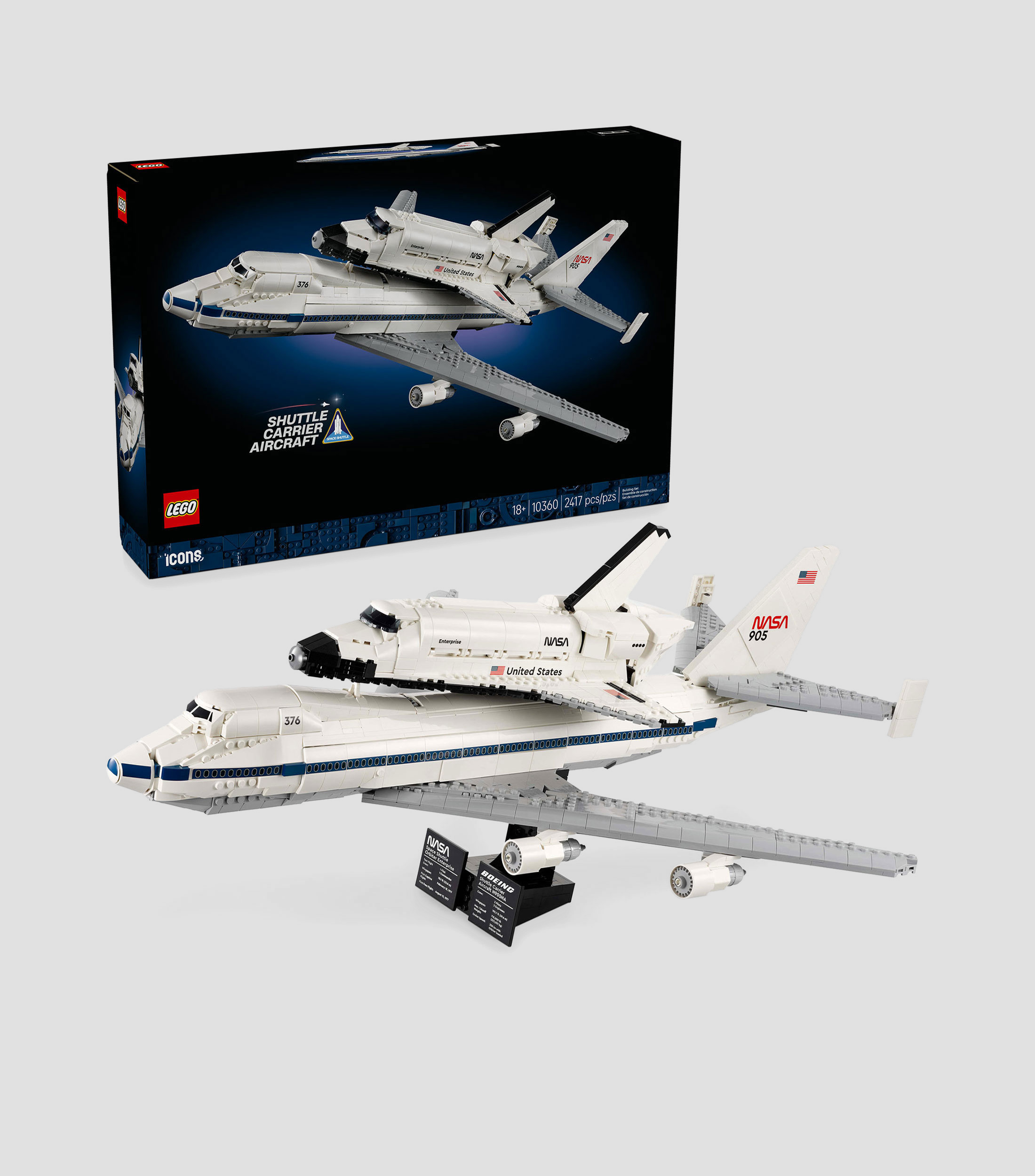 Lego Icons Shuttle Carrier Aircraft 10360