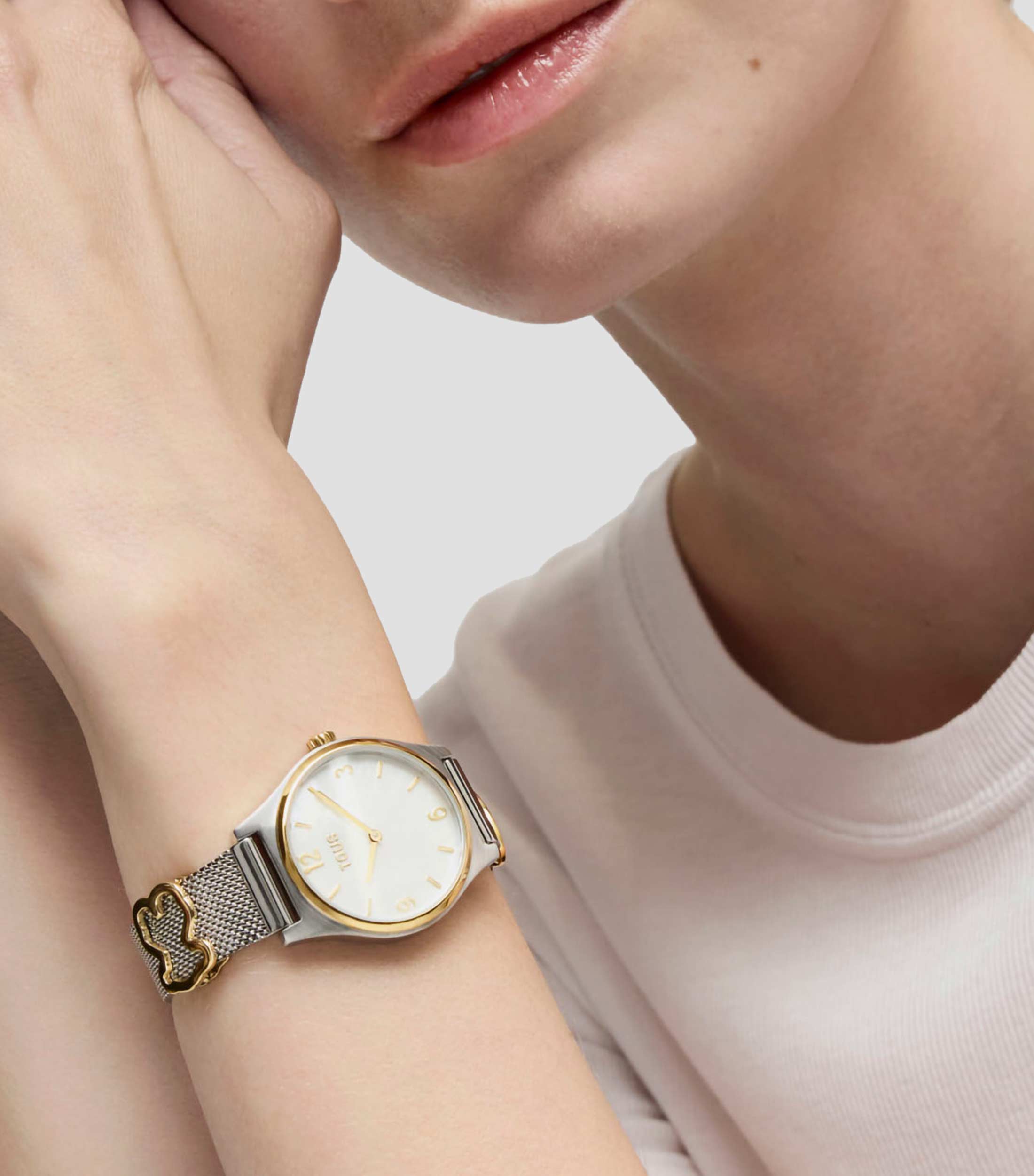 Reloj para Mujer EPIC ICON Casual, Plateado, Dorado