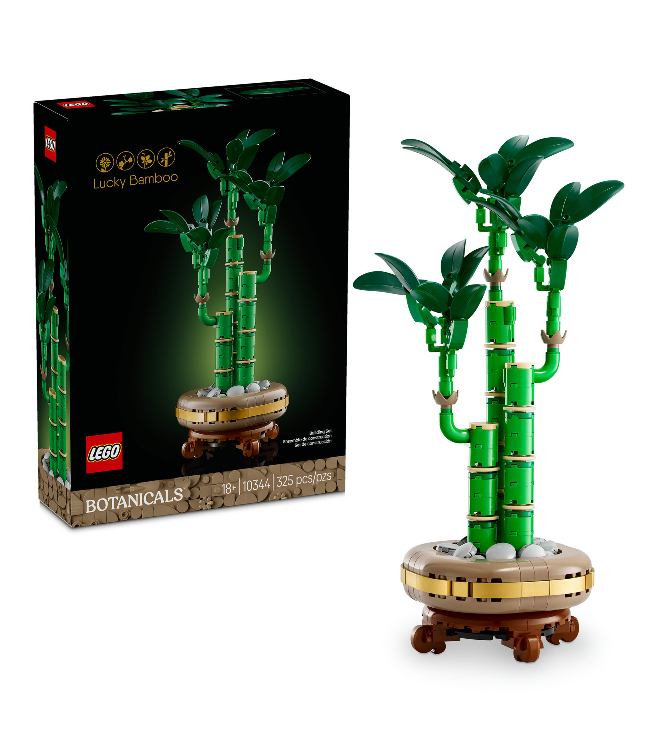 Lego Botanicals Bambú de la Suerte Planta decorativa 10344