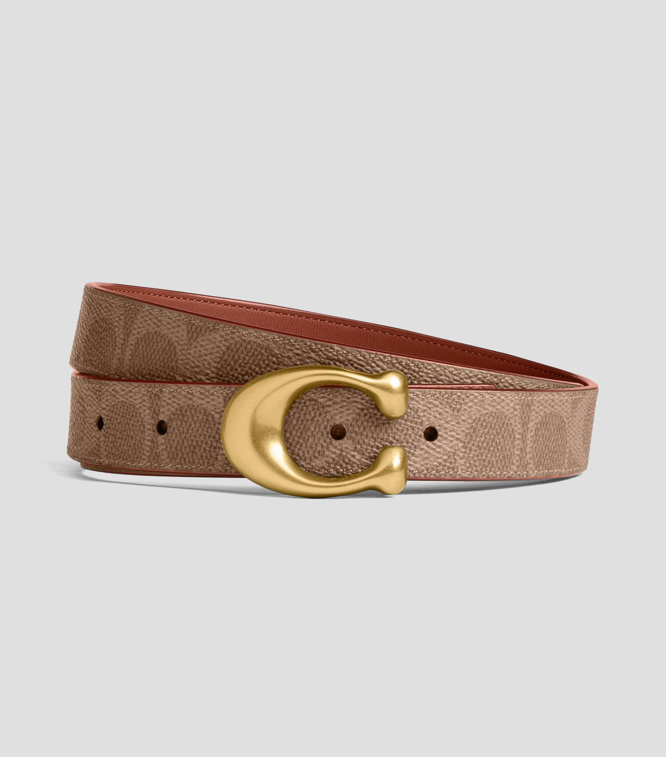 Cinturón reversible en piel casual Mujer