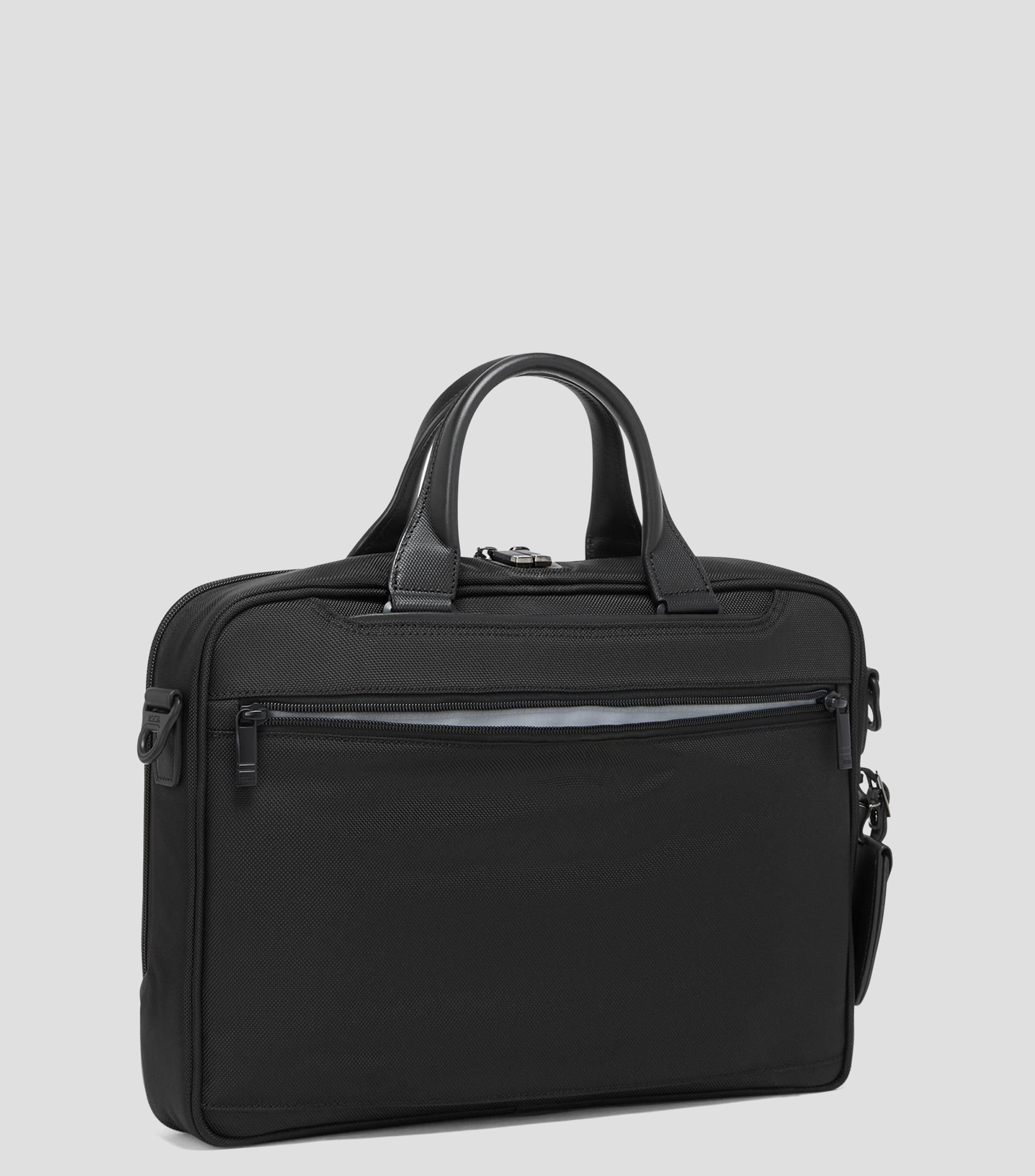 Maletín negro Alpha diseño liso Hombre