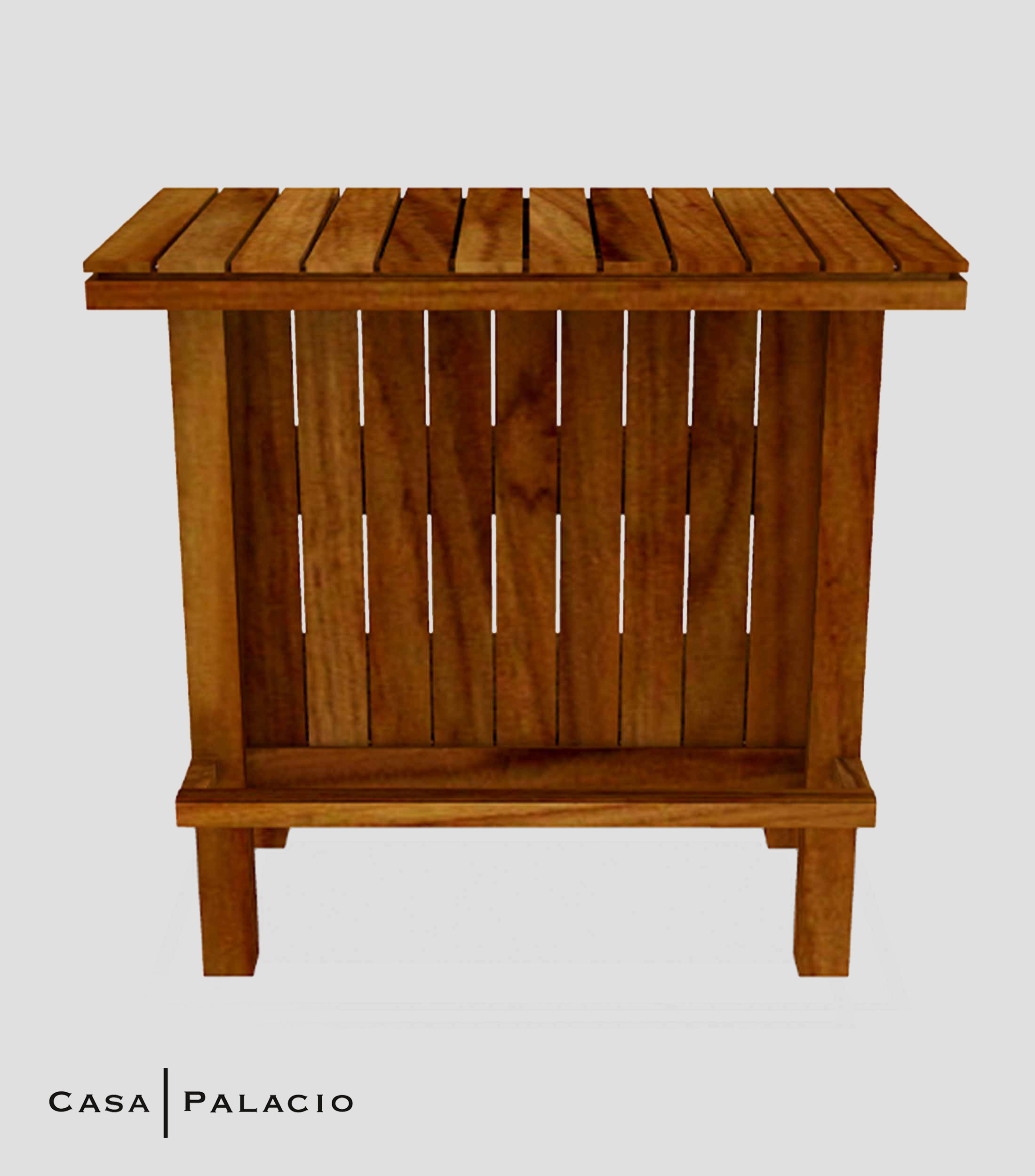 Mesa de bar Montecarlo en madera de teca