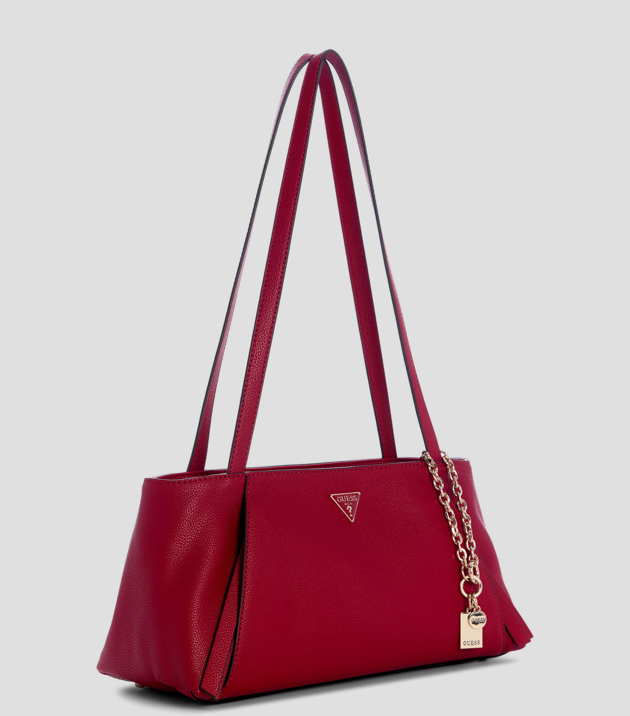 Bolsa satchel lisa con detalle texturizado Mujer