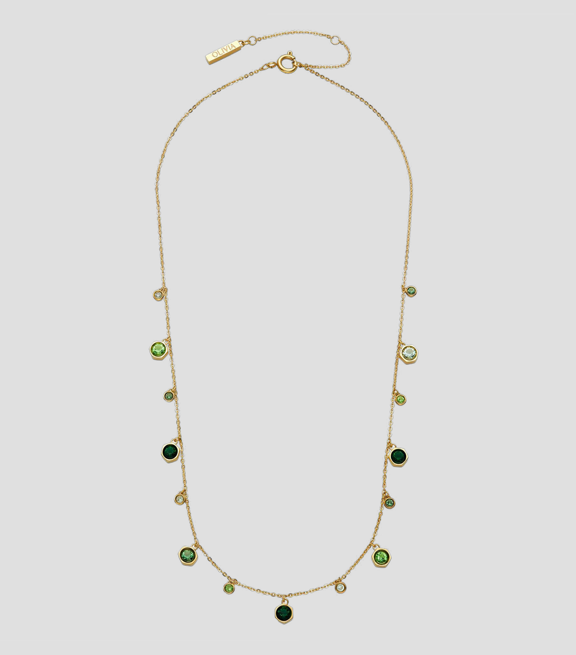 Collar Mini Droplet con cristales colgantes Mujer