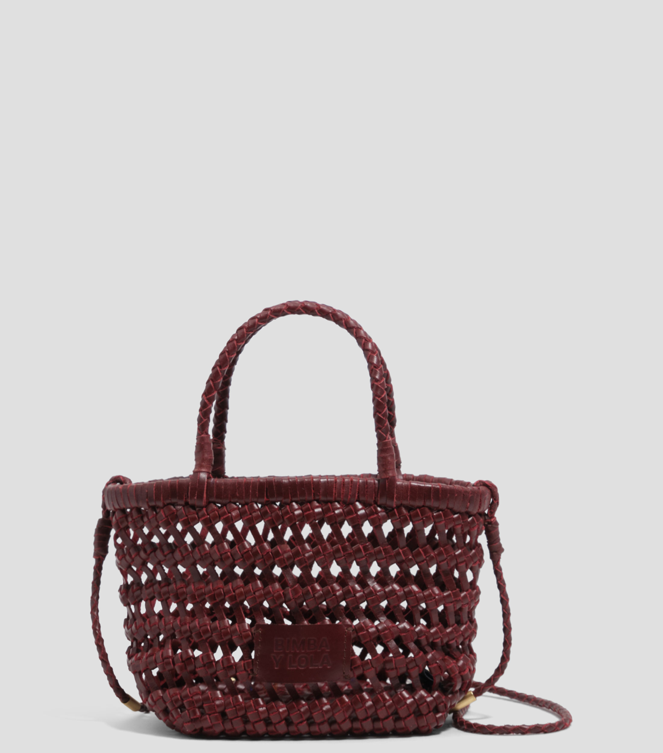 Bolsa mini trenzada piel Mujer