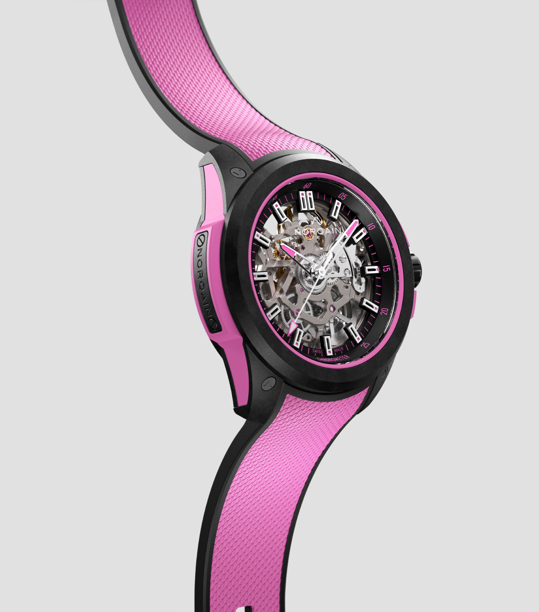 Reloj Unisex Wild One Deportivo Negro, Rosa