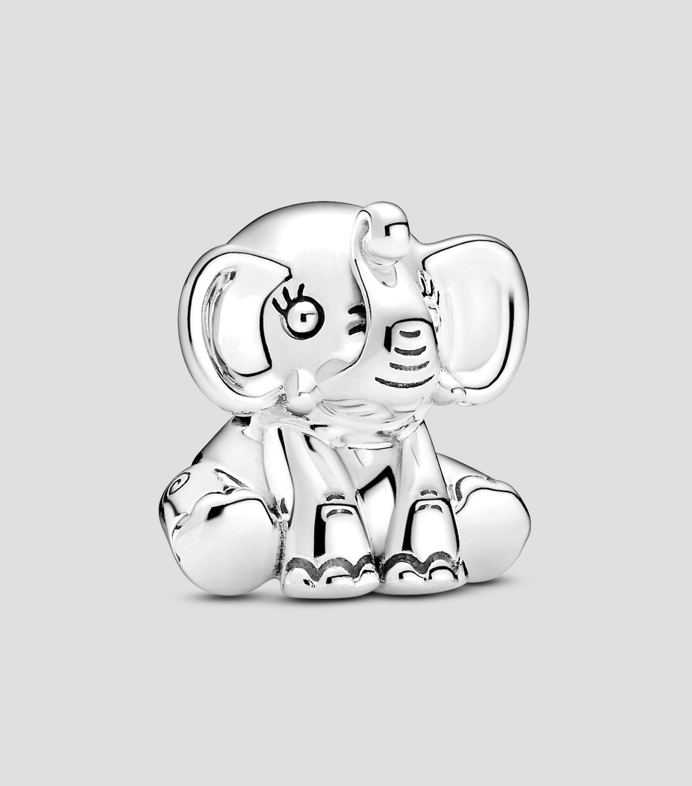 Charm en plata Elefante Unisex